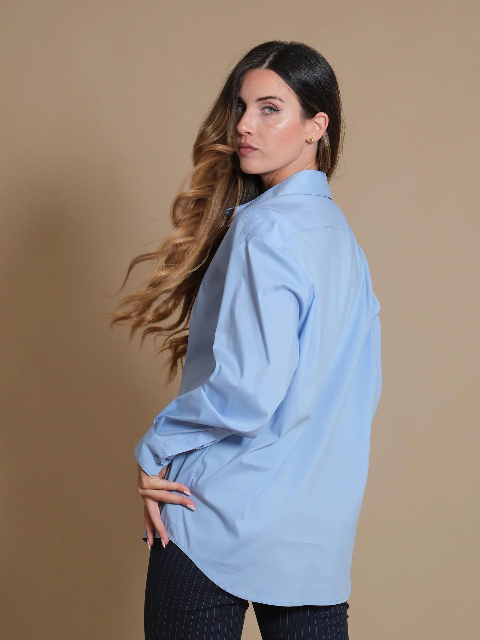 Camicia Florida Silence Limited azzurro polvere - Image 3
