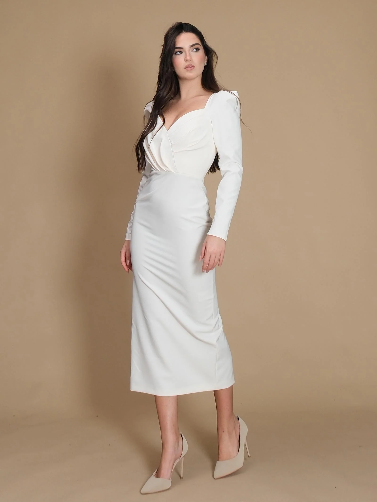 Chain Dress Silence Limited longuette latte - Image 2