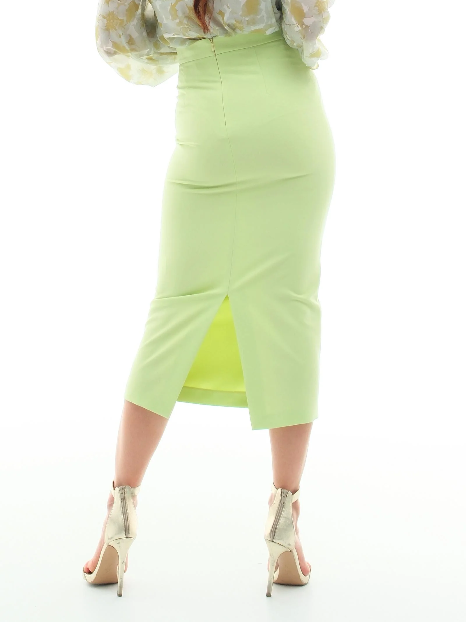 Gonna lunga a vita alta Silence Limited verde - Image 3