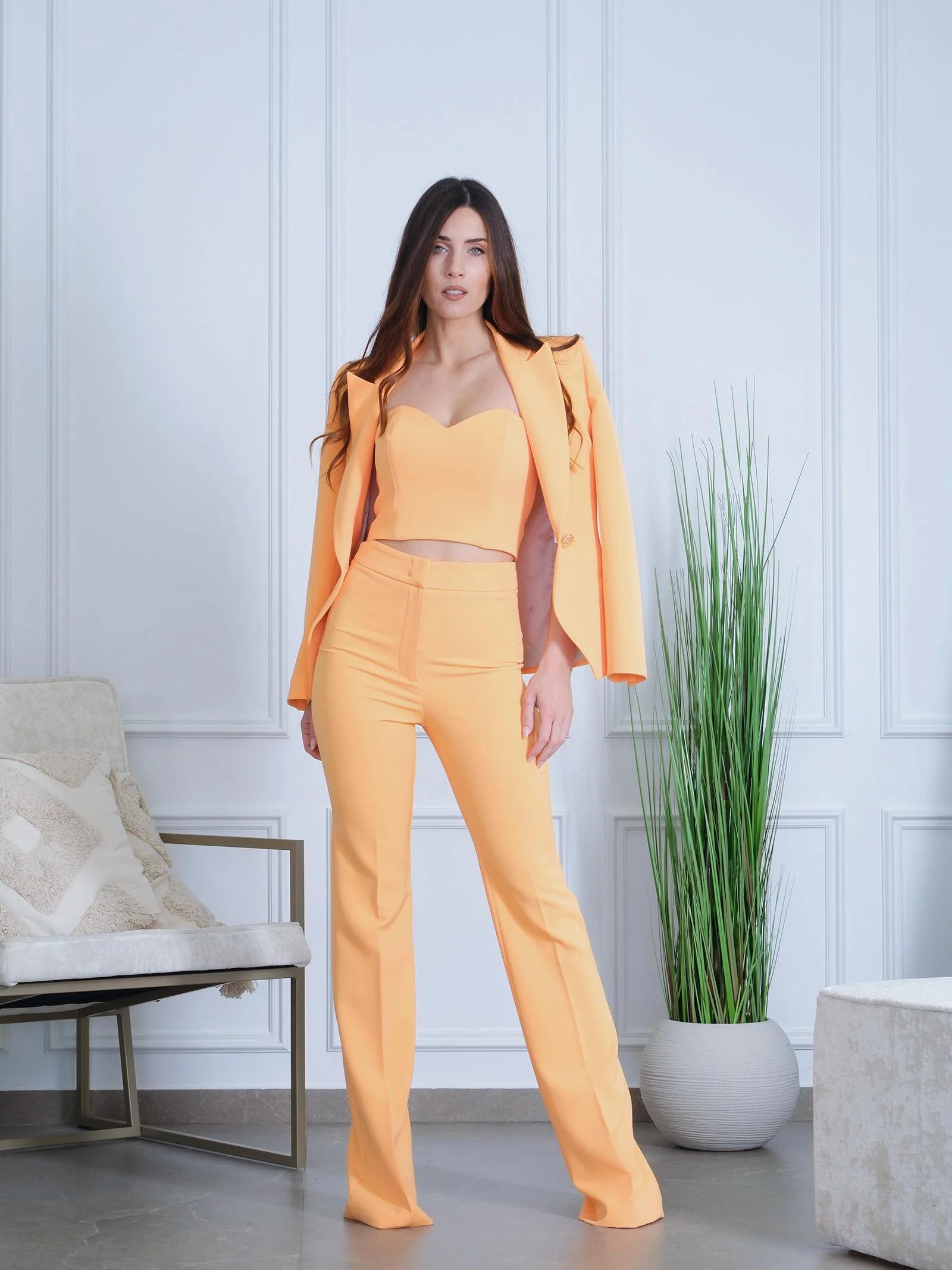 Pantalone "flare" Silence Limited arancione - Image 4