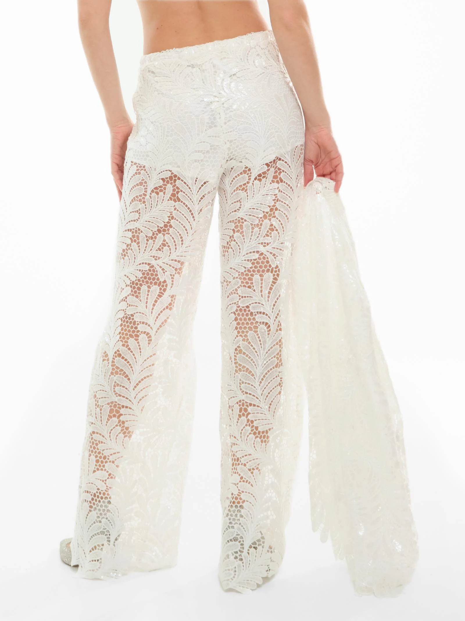 Pantalone macrame Silence Limited bianco - Image 3