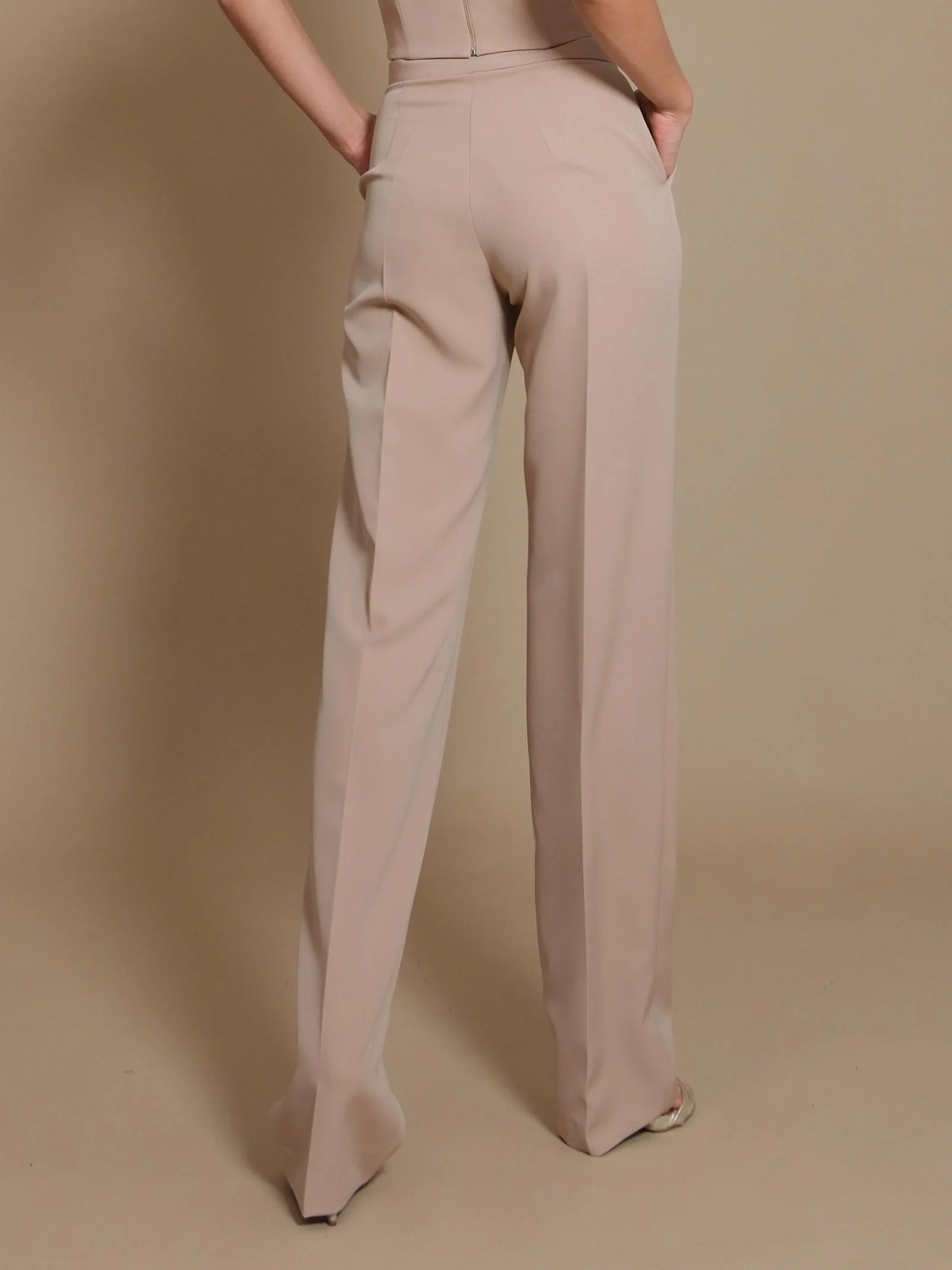 Pantalone Silence Limited basic a palazzo cammello - Image 3