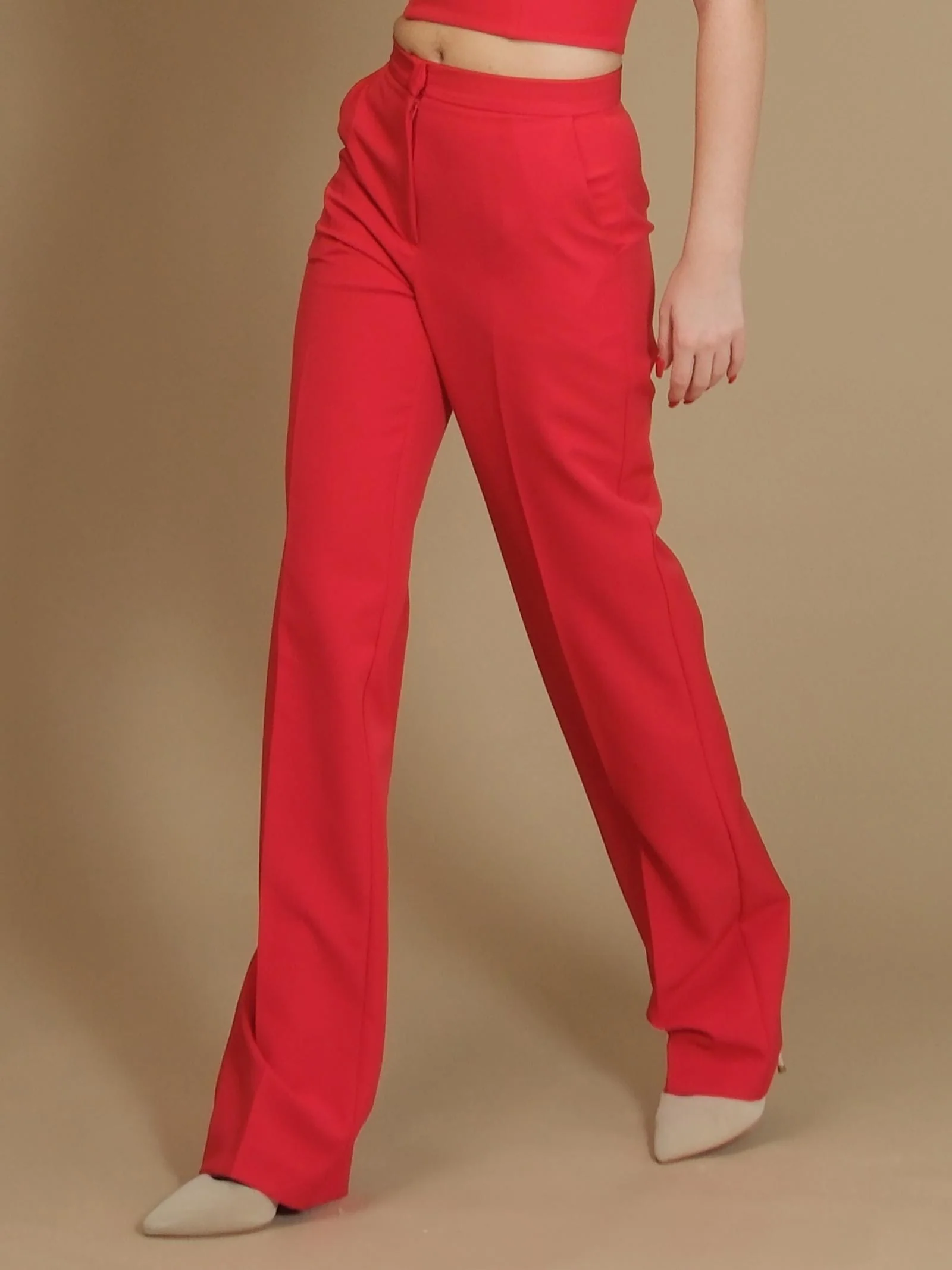Pantalone Silence Limited basic a palazzo rosso - Image 2
