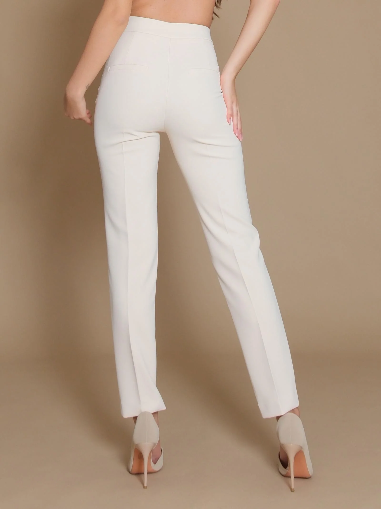 Pantalone Silence Limited slim basic bianco - Image 3