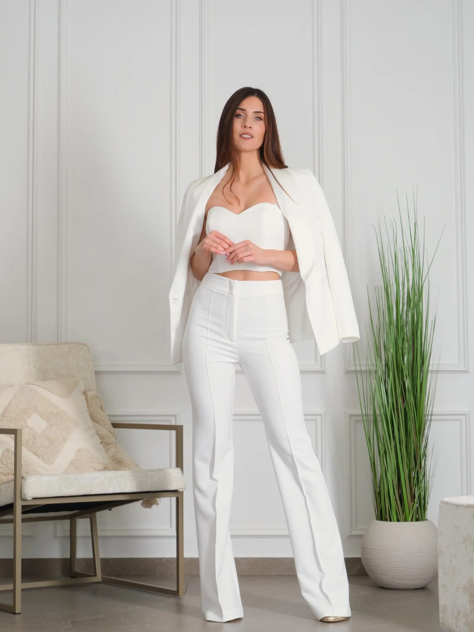 Top a cuore Silence Limited bianco - Image 4