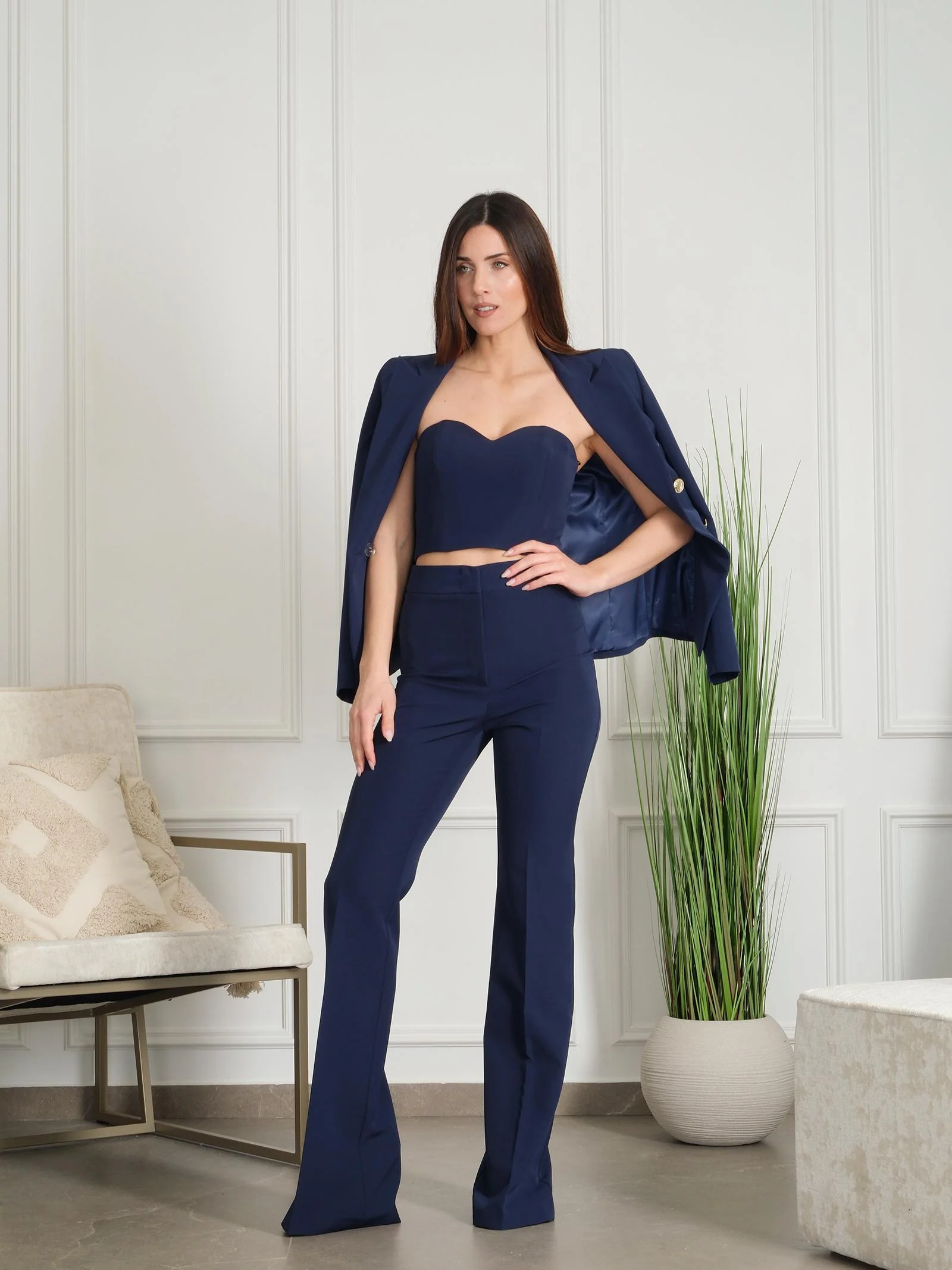Top a cuore Silence Limited blu navy - Image 5