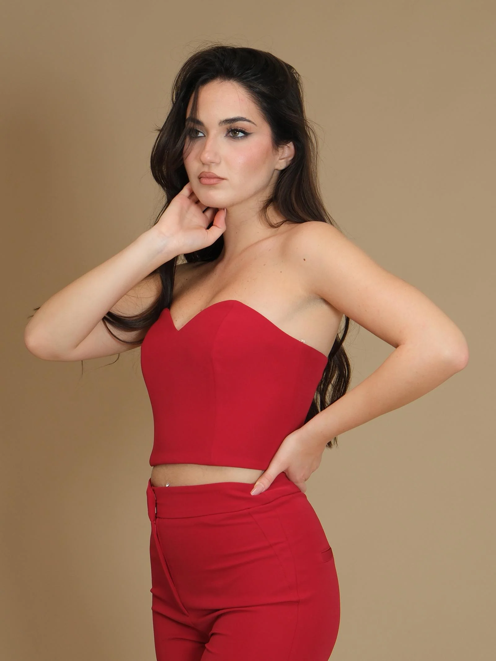 Top a cuore Silence Limited bordeaux - Image 2