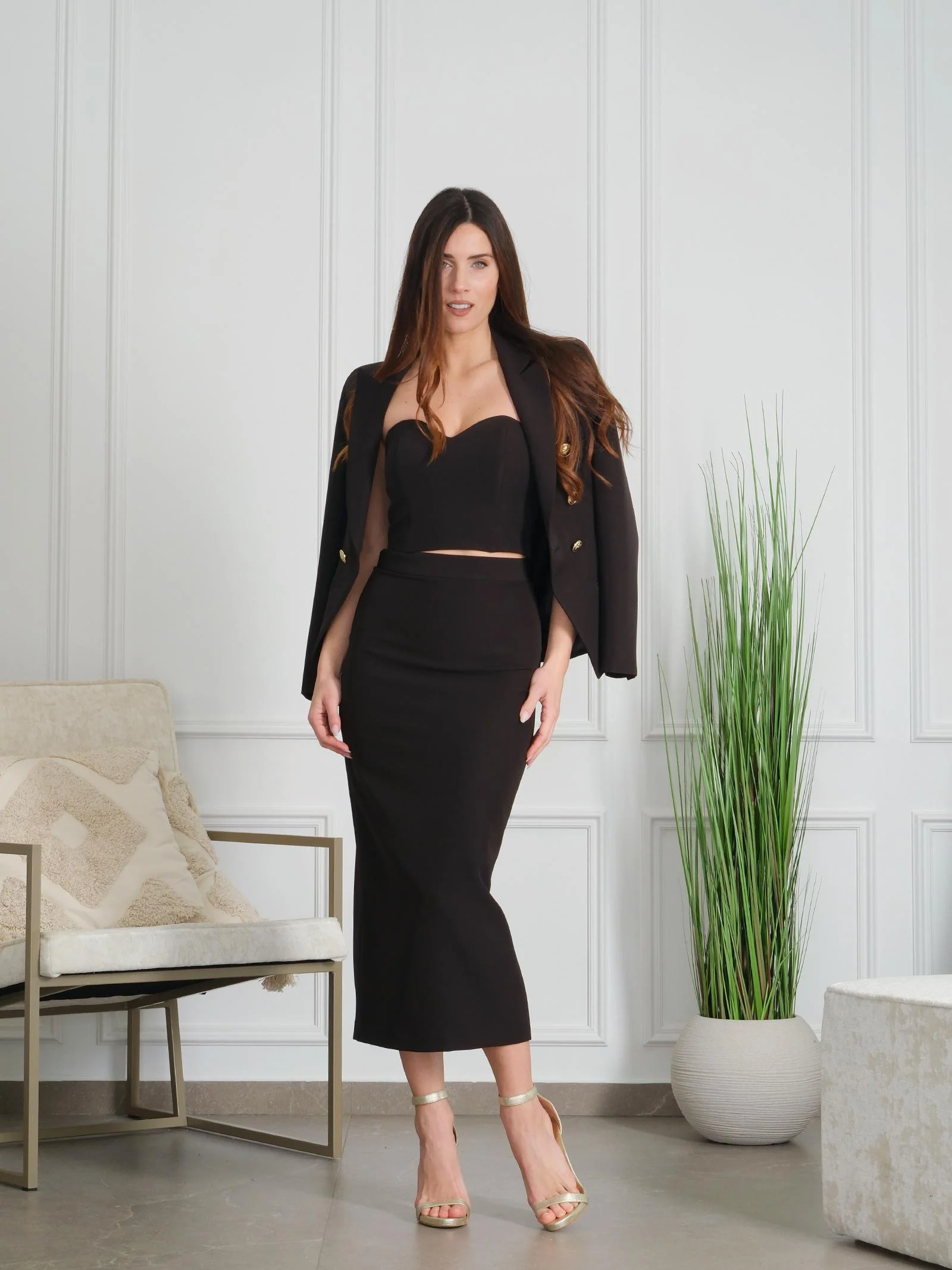 Top a cuore Silence Limited nero - Image 4