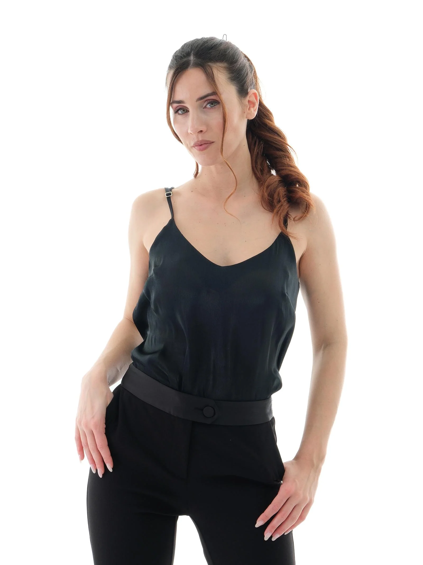 Top Silence Limited nero in raso