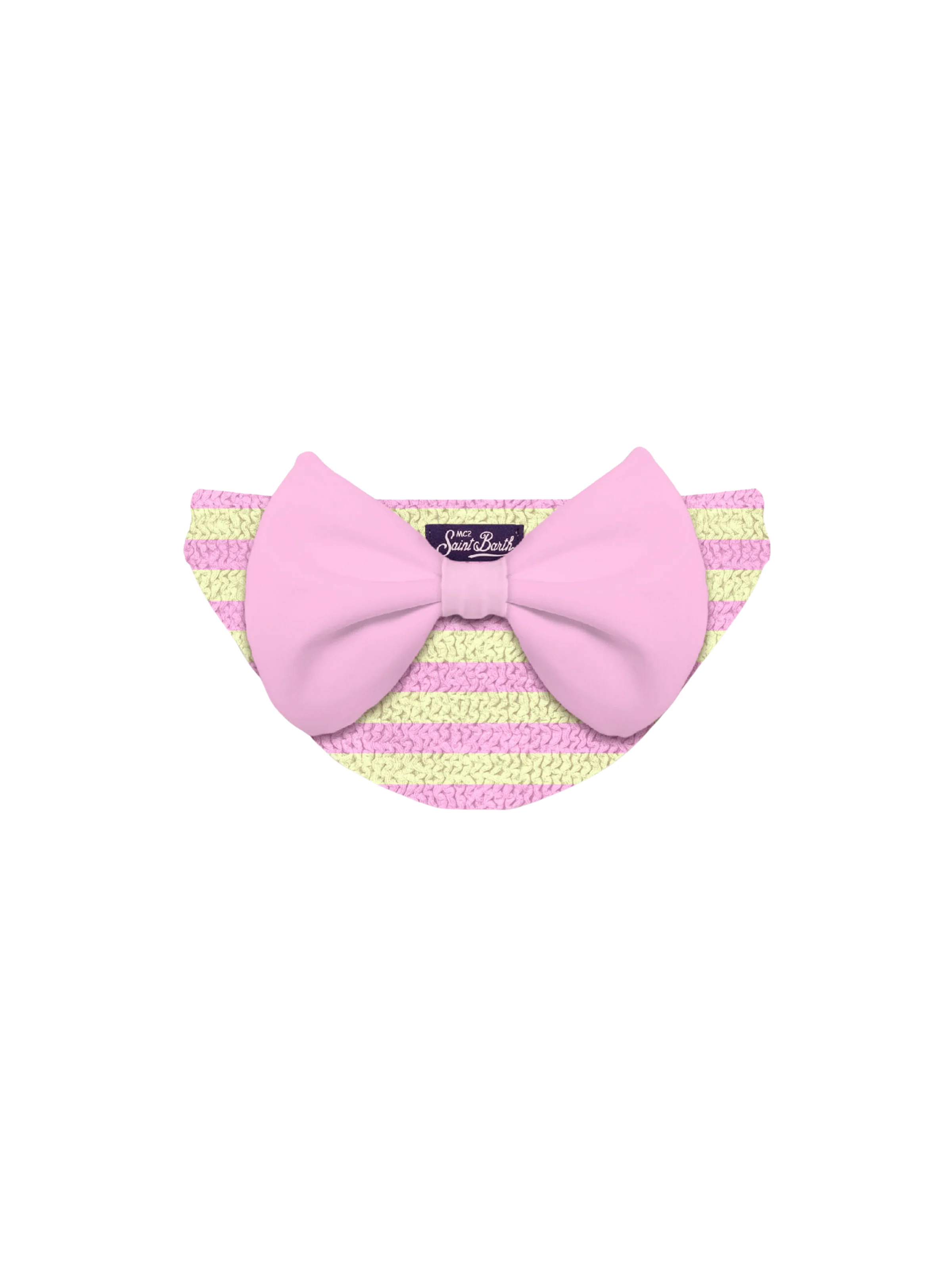 Slip mare "Madame W" Saint Barth rosa a righe