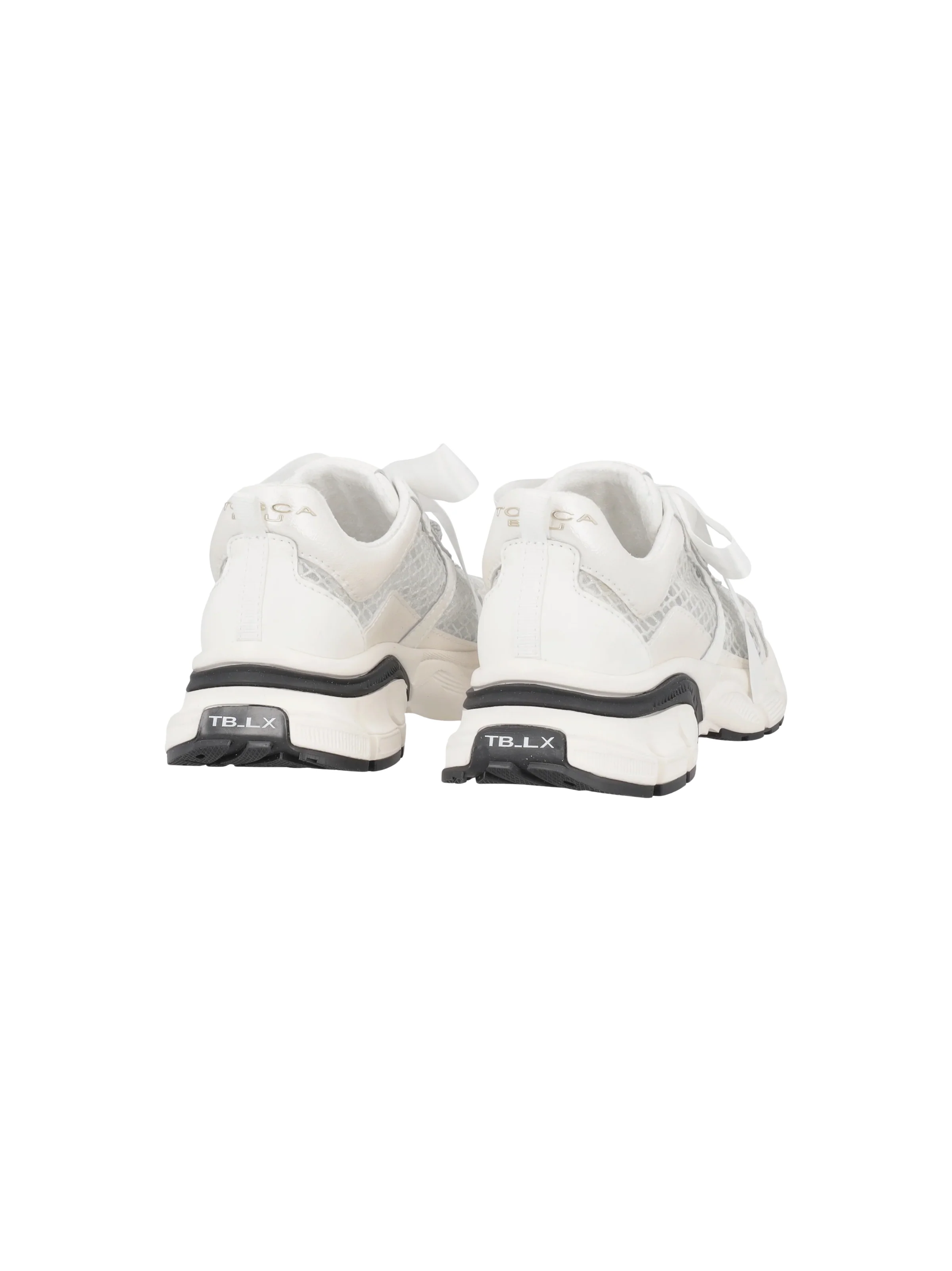 Sneaker "Mirabel" Tosca Blu bianco in rete con maxi fiocco - Image 3