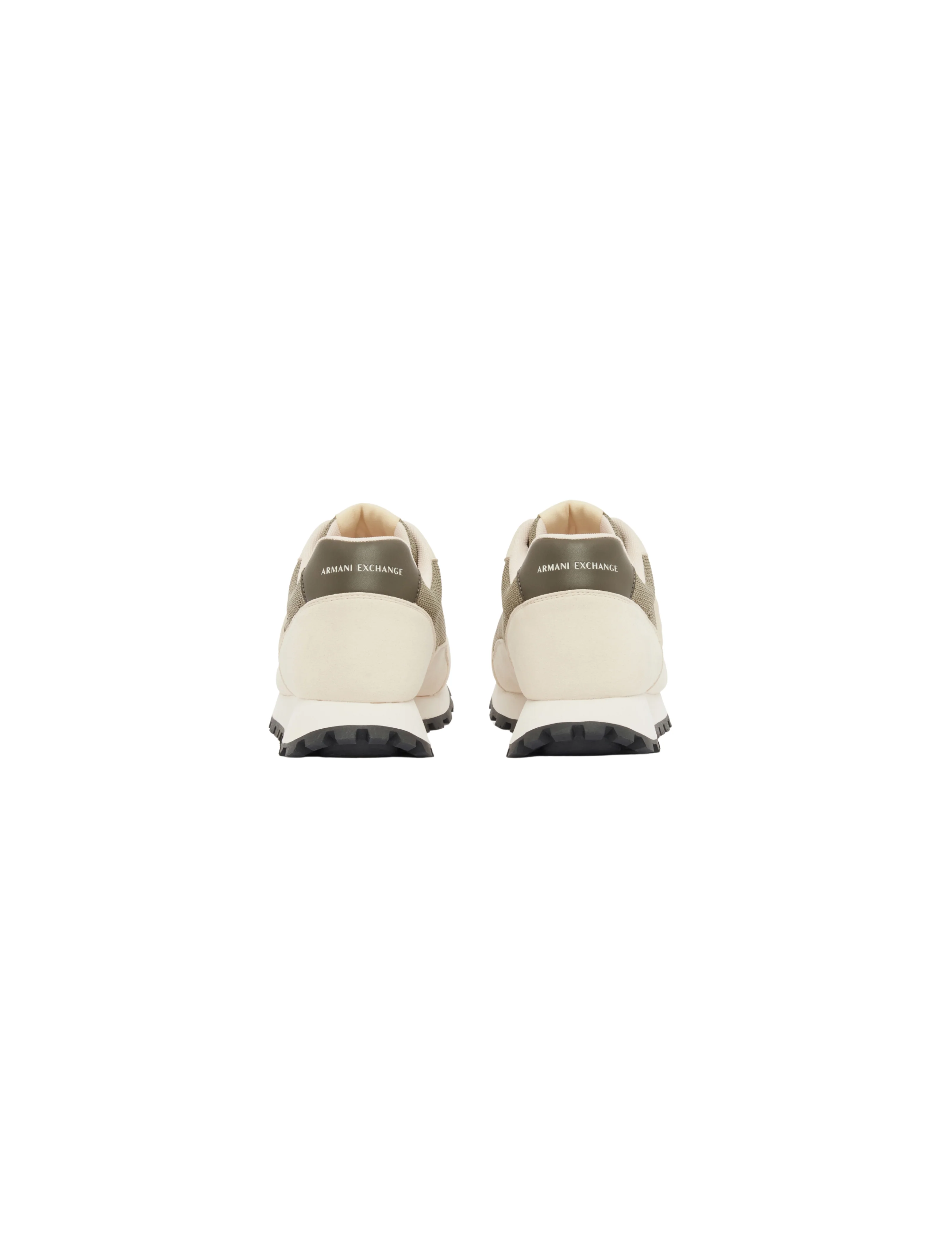 Sneakers Armani Exchange beige con logo AX a contrasto - Image 4
