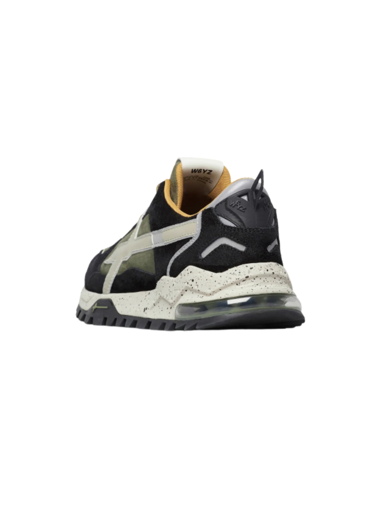 Sneakers "breeze 3-m" W6YZ nere e verde militare - Image 3