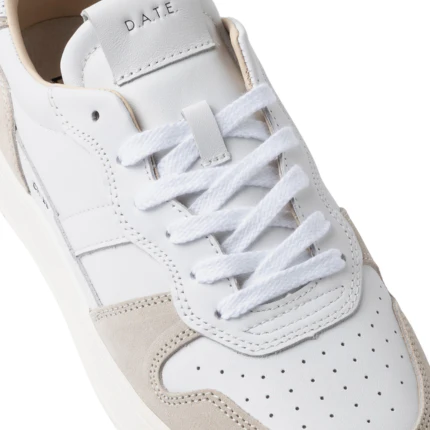 Sneakers "Court 2.0 basic" D.a.t.e. bianche e beige - Image 3
