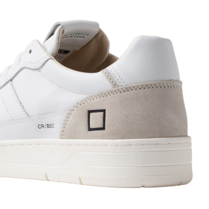 Sneakers "Court 2.0 basic" D.a.t.e. bianche e beige - Image 4