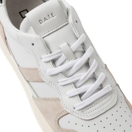 Sneakers "Court 2.0 basic" D.a.t.e. bianche e nere - Image 3