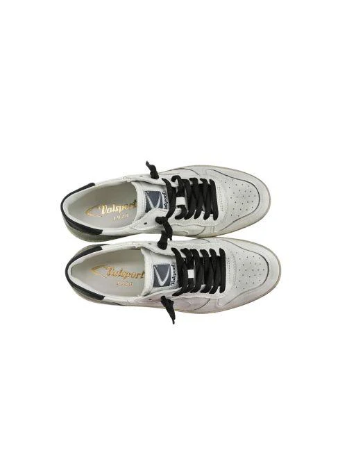 Sneakers "Davis Heritage" Valsport bianche e nere - Image 2