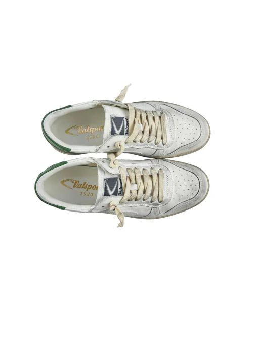 Sneakers "Davis Heritage" Valsport bianche e verde - Image 3