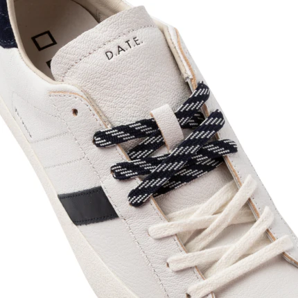 Sneakers "Hill Low Natural" D.a.t.e. bianche e blu - Image 3