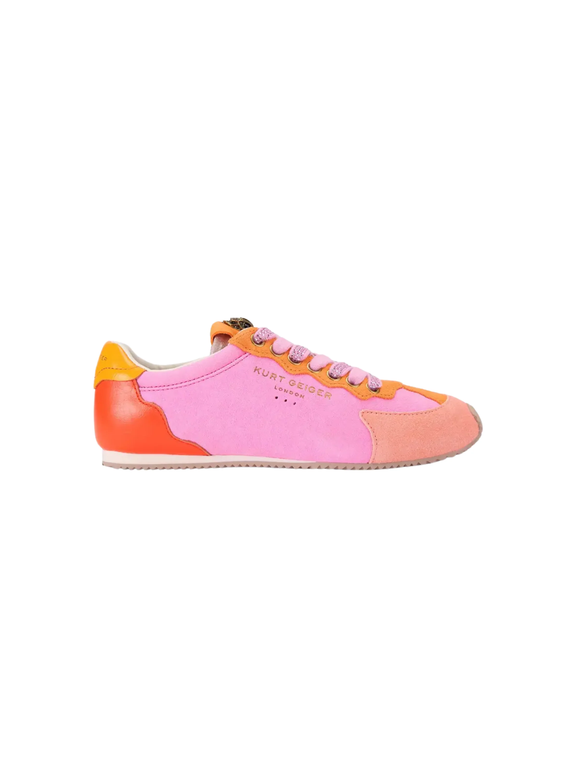 Sneakers "Islington" Kurt Geiger rosa e arancione