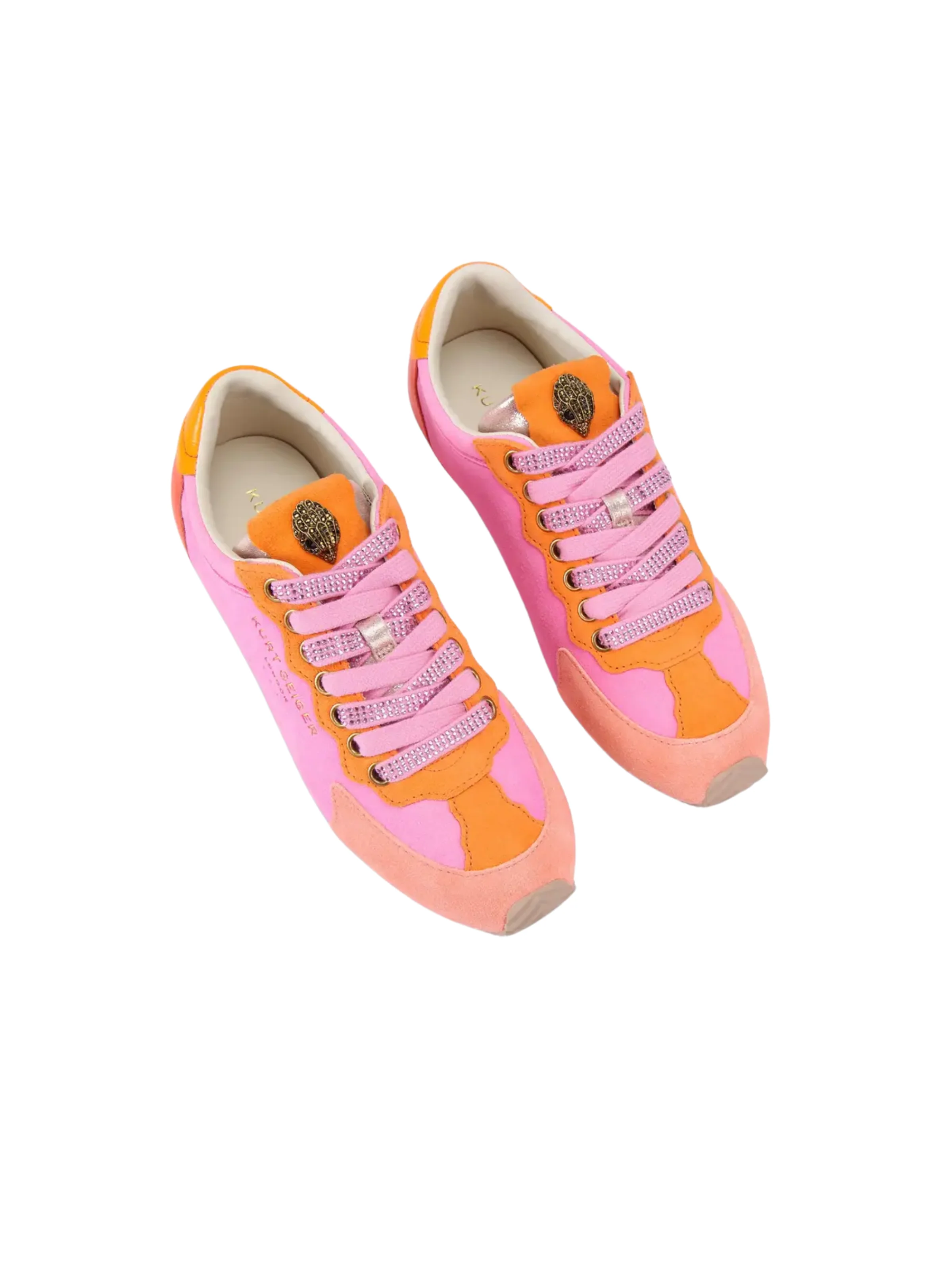 Sneakers "Islington" Kurt Geiger rosa e arancione - Image 2