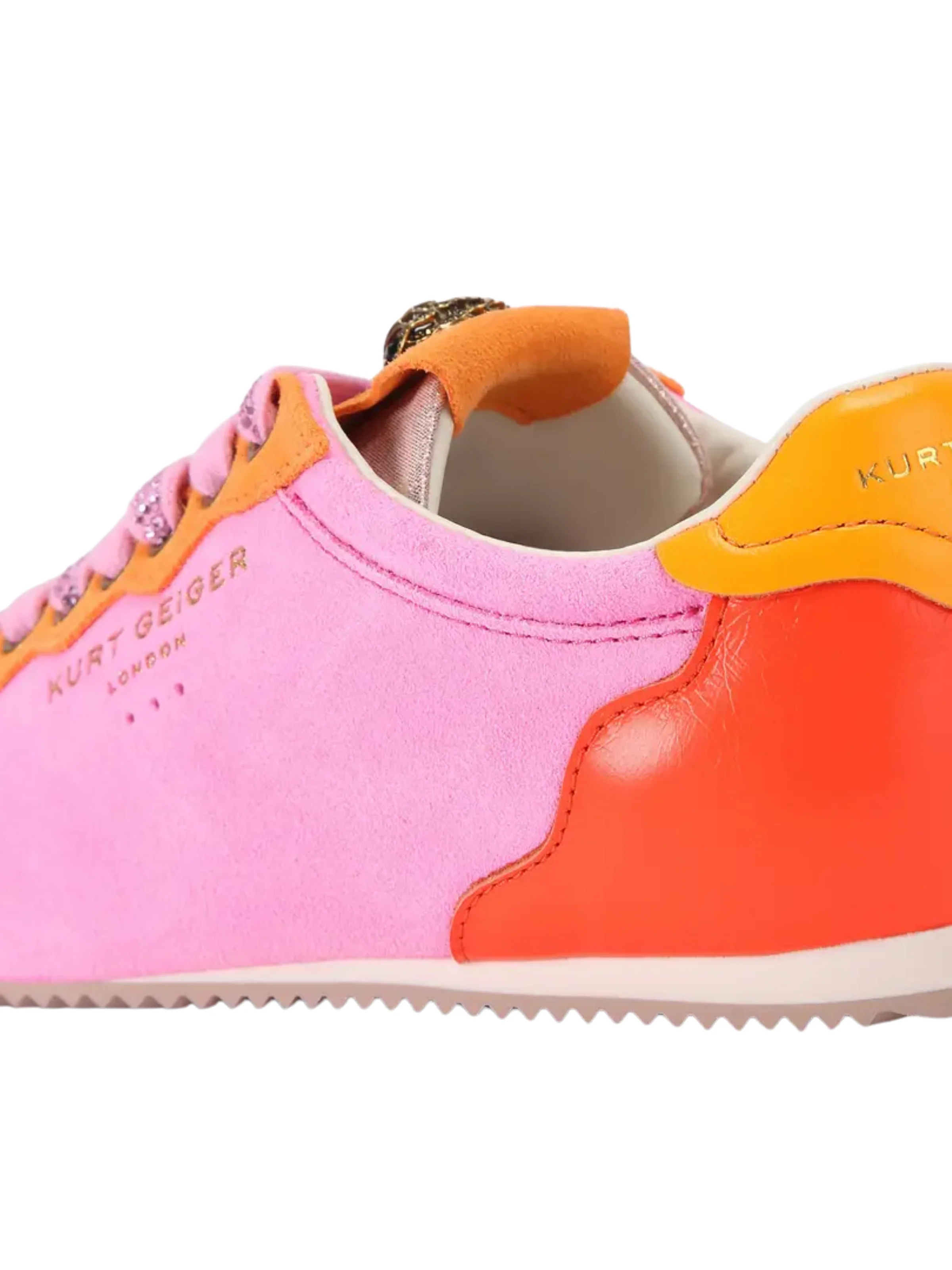 Sneakers "Islington" Kurt Geiger rosa e arancione - Image 3