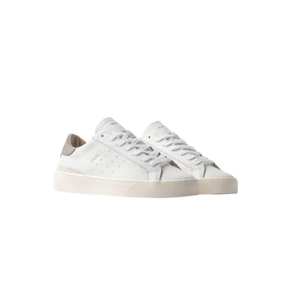 Sneakers "Sonica Calf" D.a.t.e. bianche e grigie - Image 2