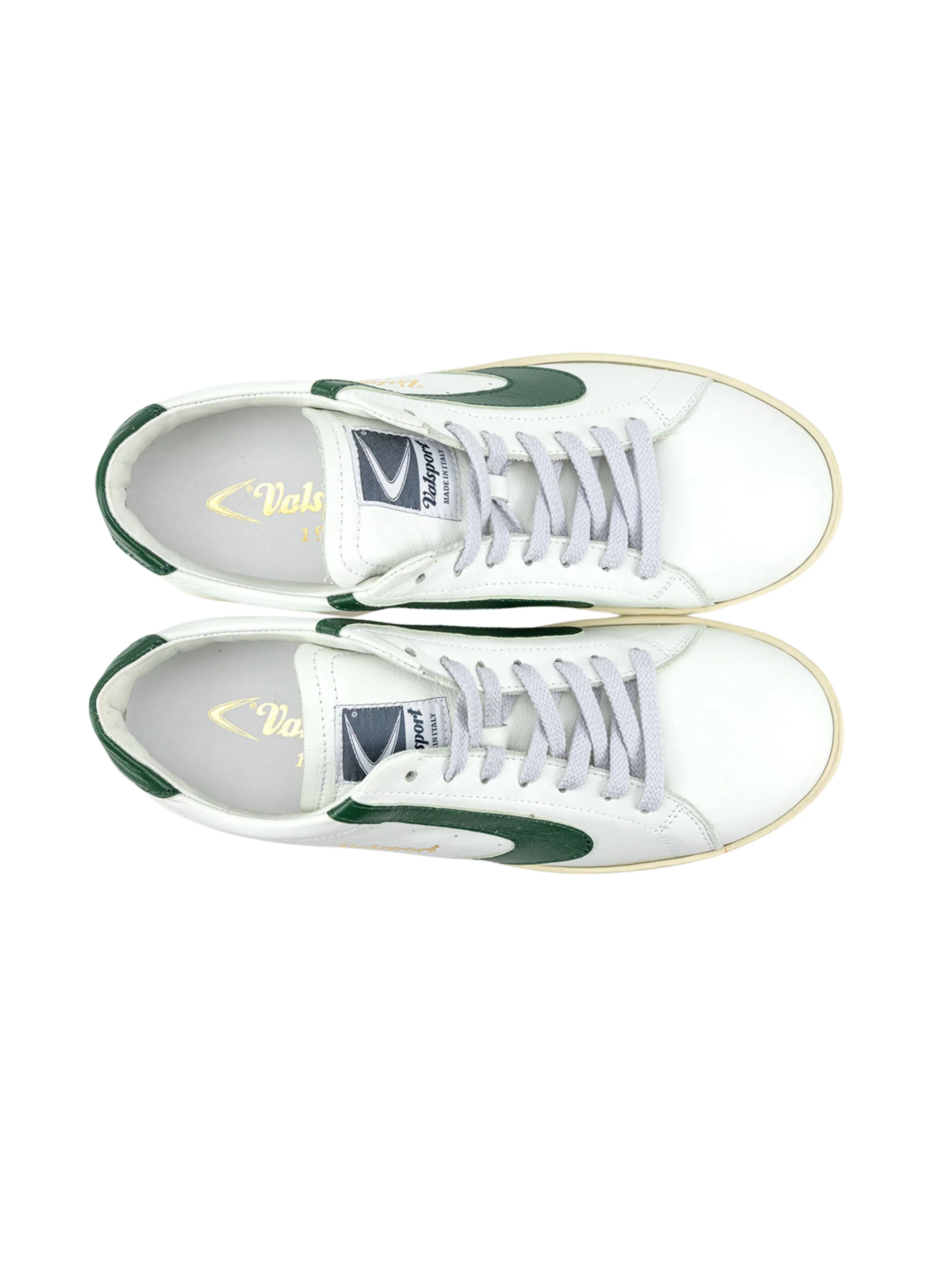 Sneakers "Tournament Classic" Valsport bianco e verde - Image 3