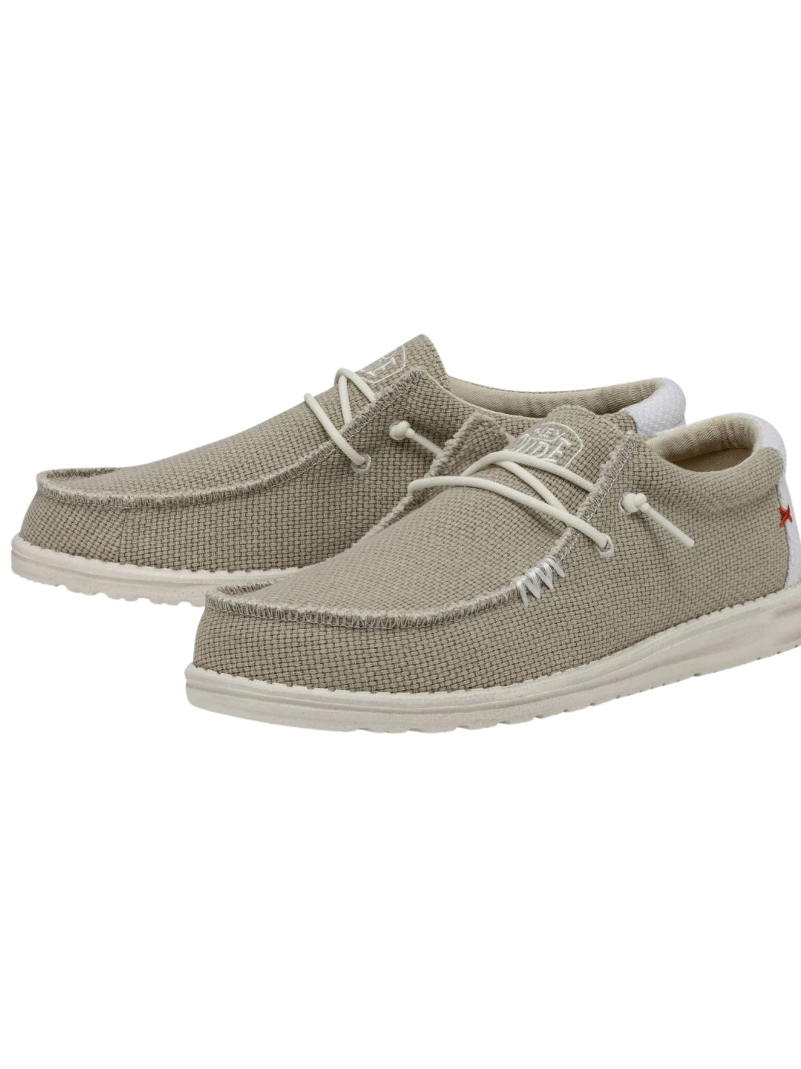 Sneakers "wally braided" Hey Dude tortora e bianco - Image 2