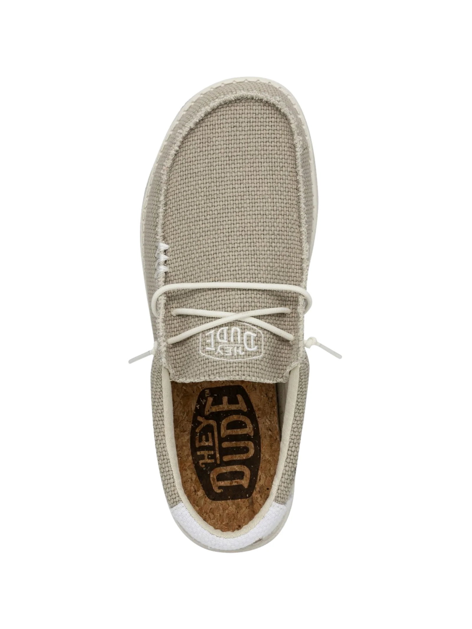 Sneakers "wally braided" Hey Dude tortora e bianco - Image 4