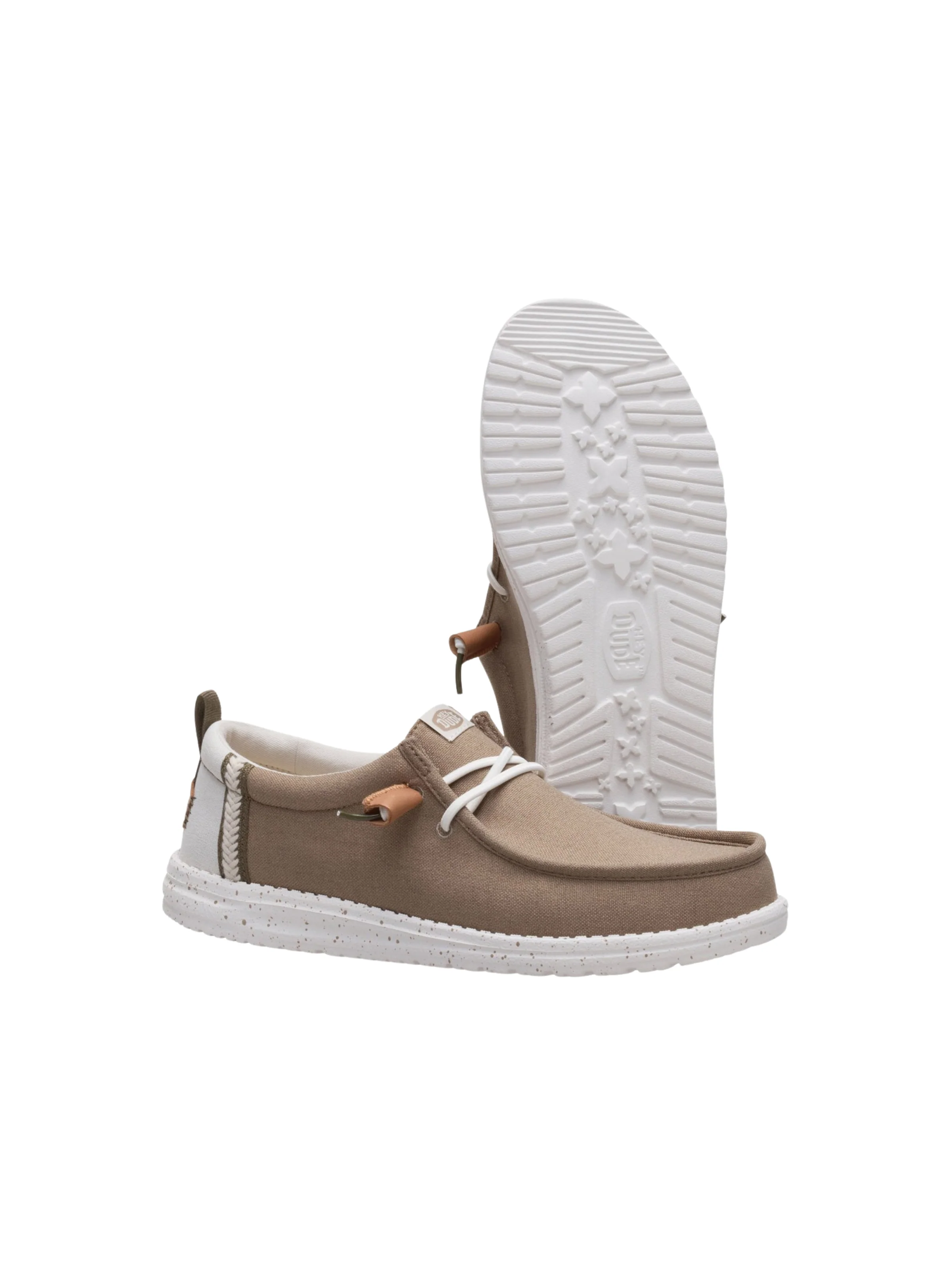 Sneakers "Wally Summer Linen" Hey Dude marrone - Image 3