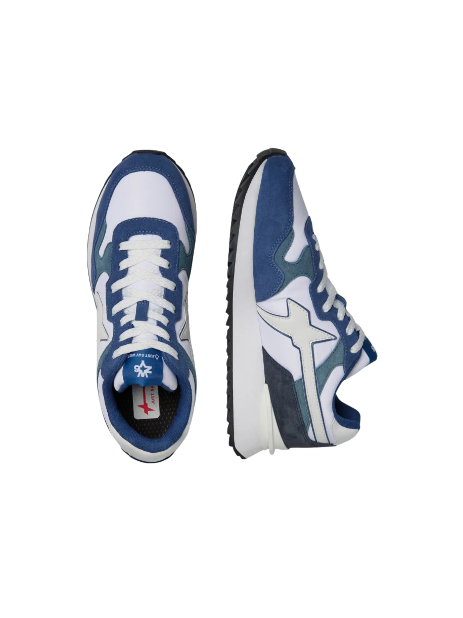 Sneakers "yak-m" W6YZ bianche e blu - Image 3