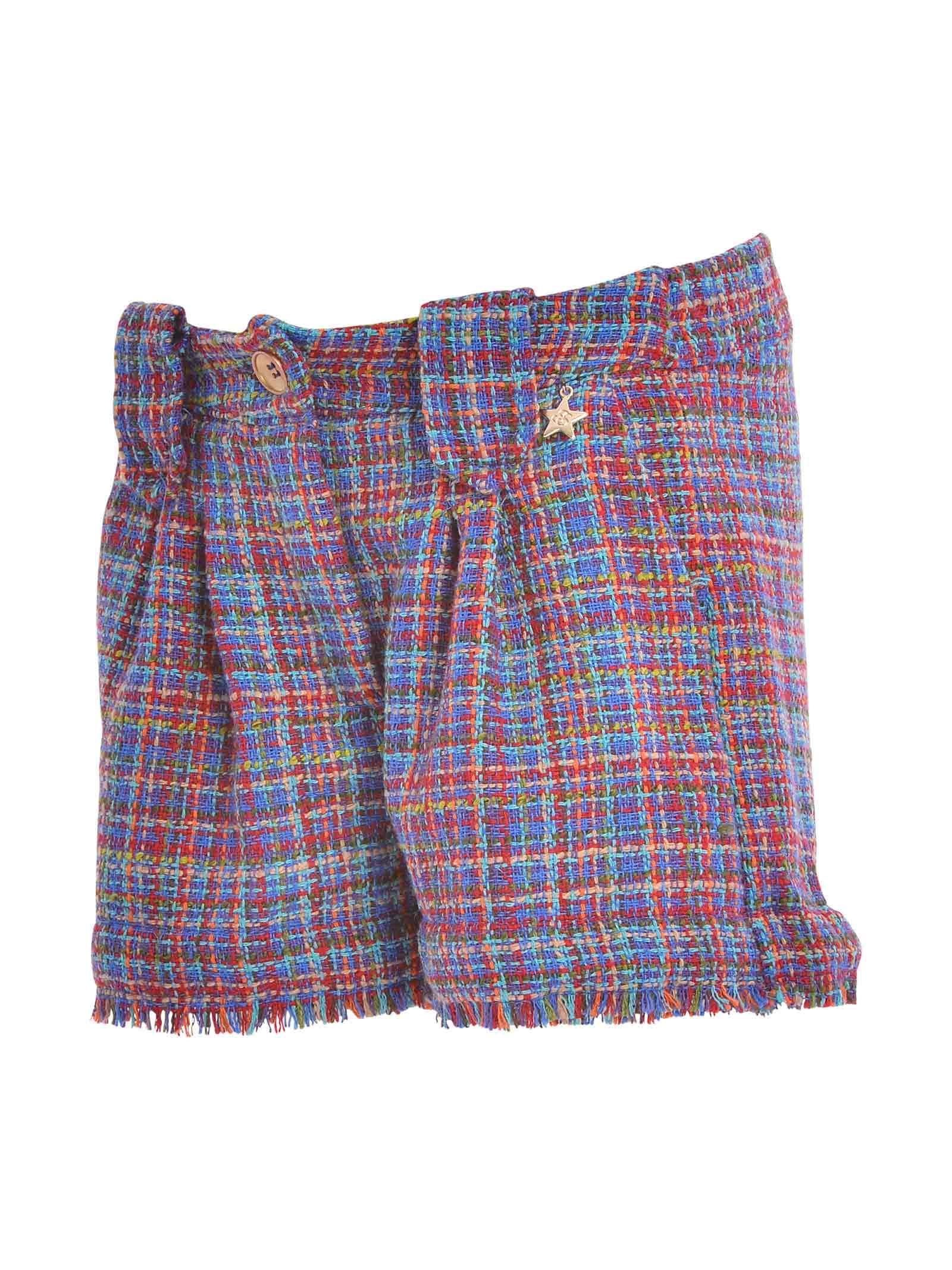 Shorts fantasia tartan blu - Image 2