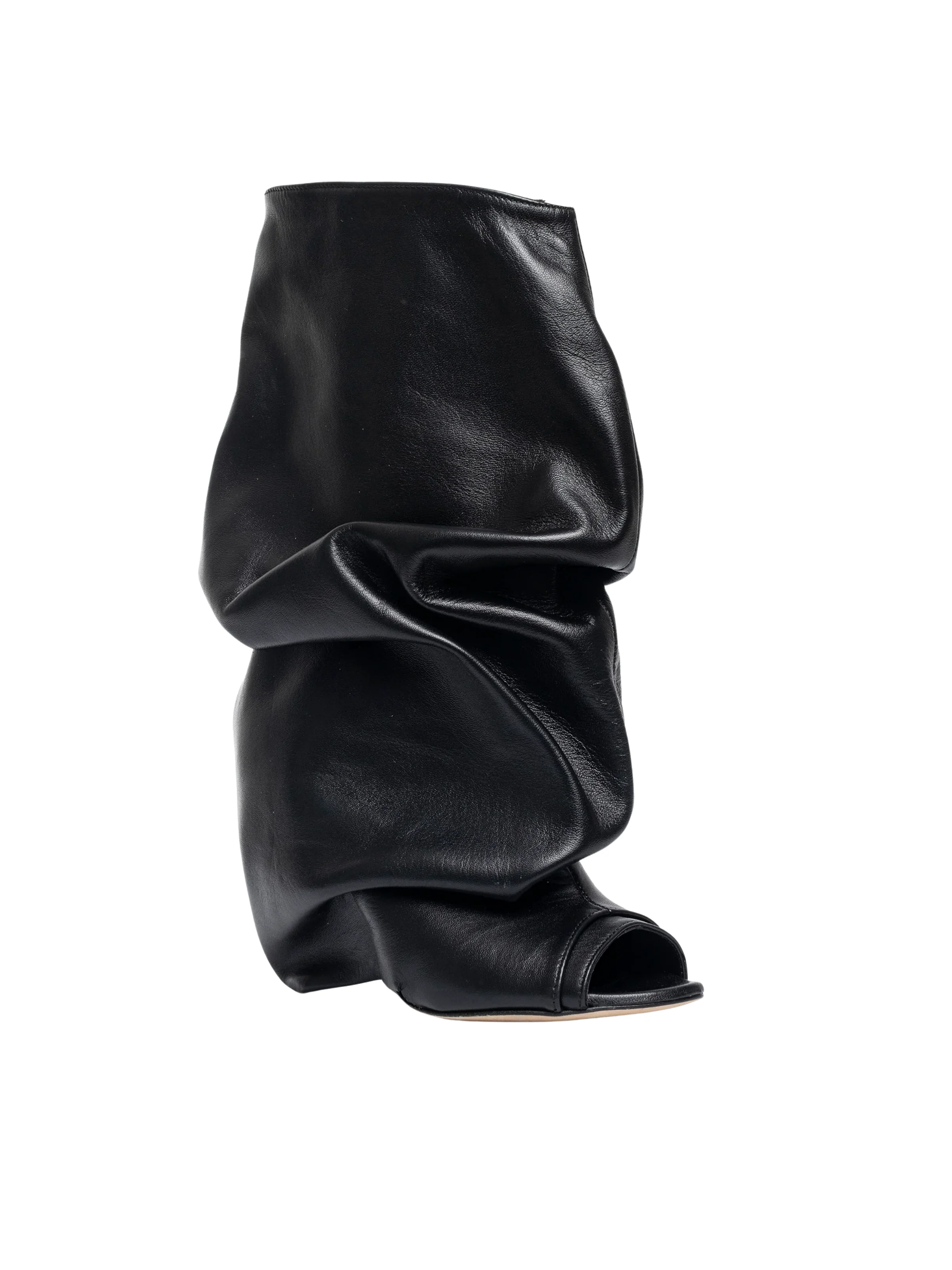 Stivali "Camy" Gisel Moirè spuntati in nappa nero - Image 3