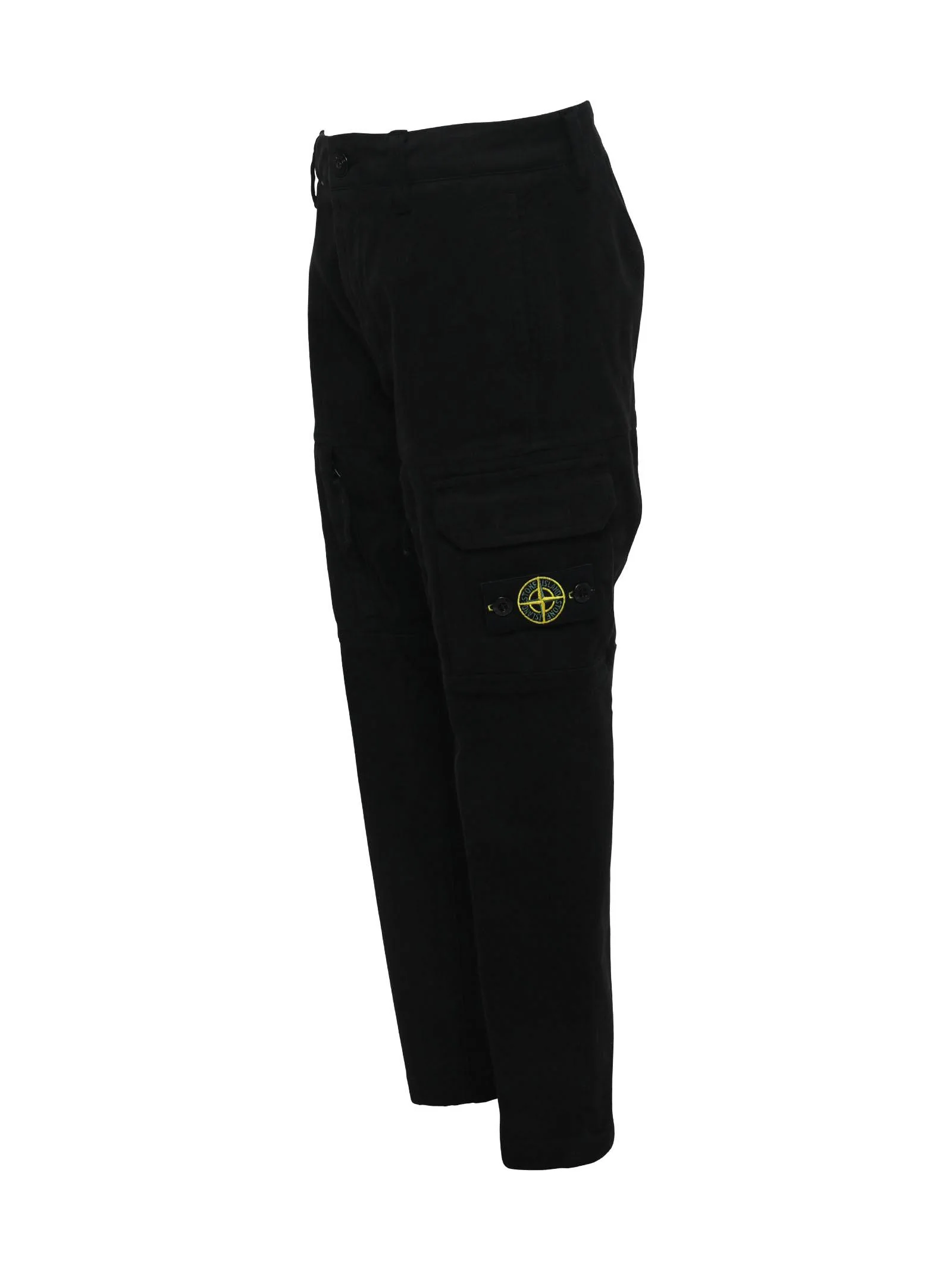 Pantalone cargo in velluto nero - Image 2