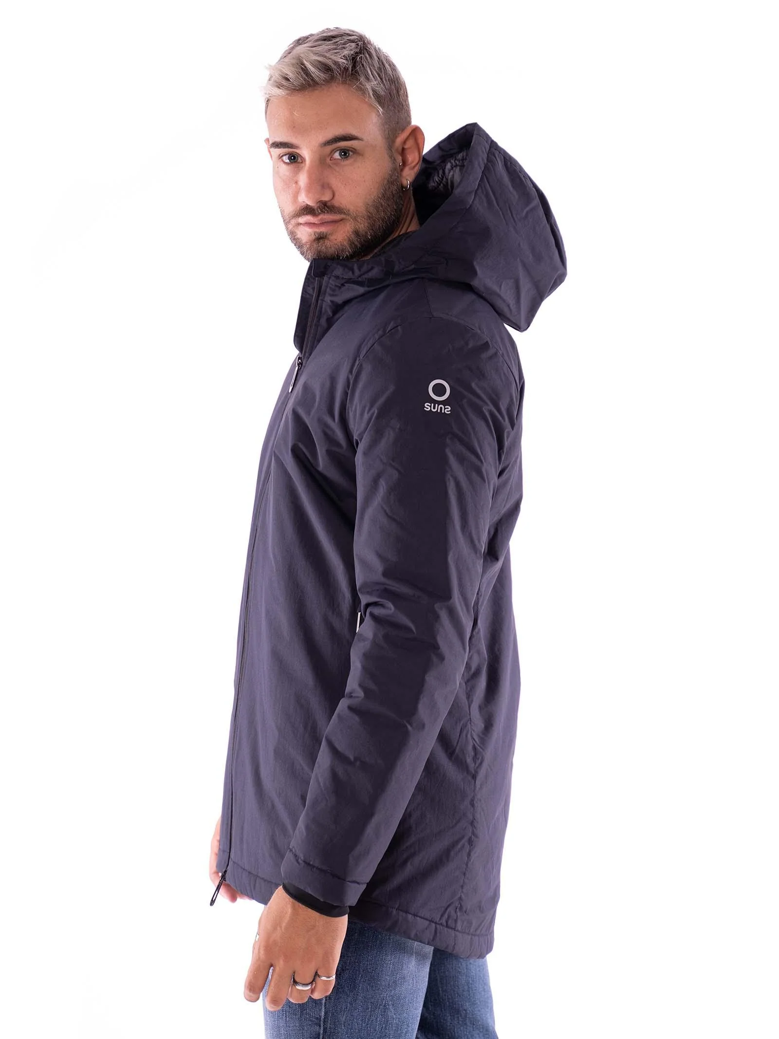 Parka nylon blu Suns - Image 3