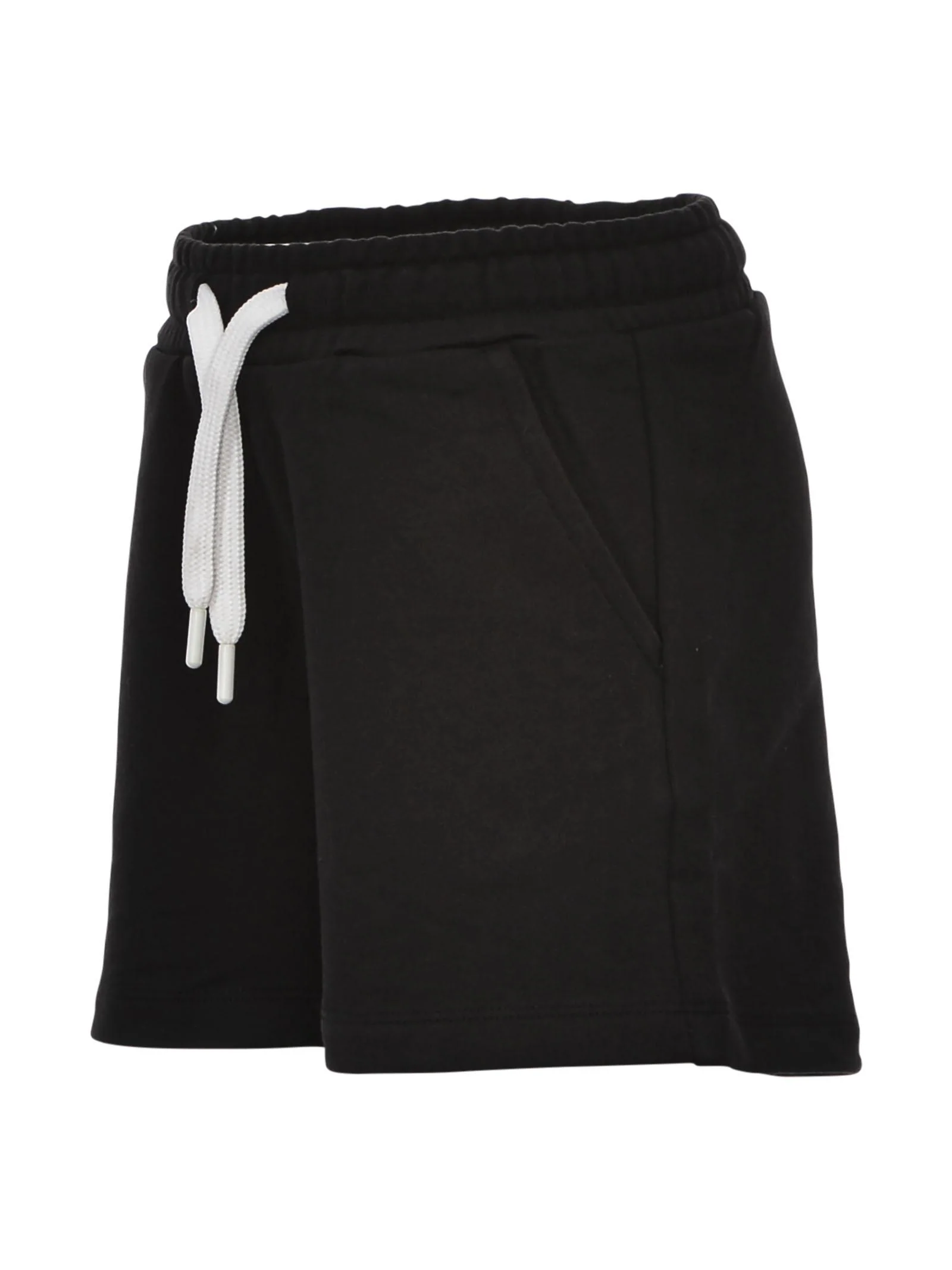 Shorts in tuta nero con scritta glitter - Image 2