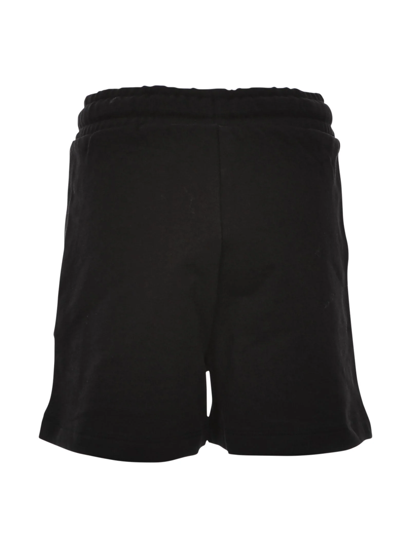 Shorts in tuta nero con scritta glitter - Image 3
