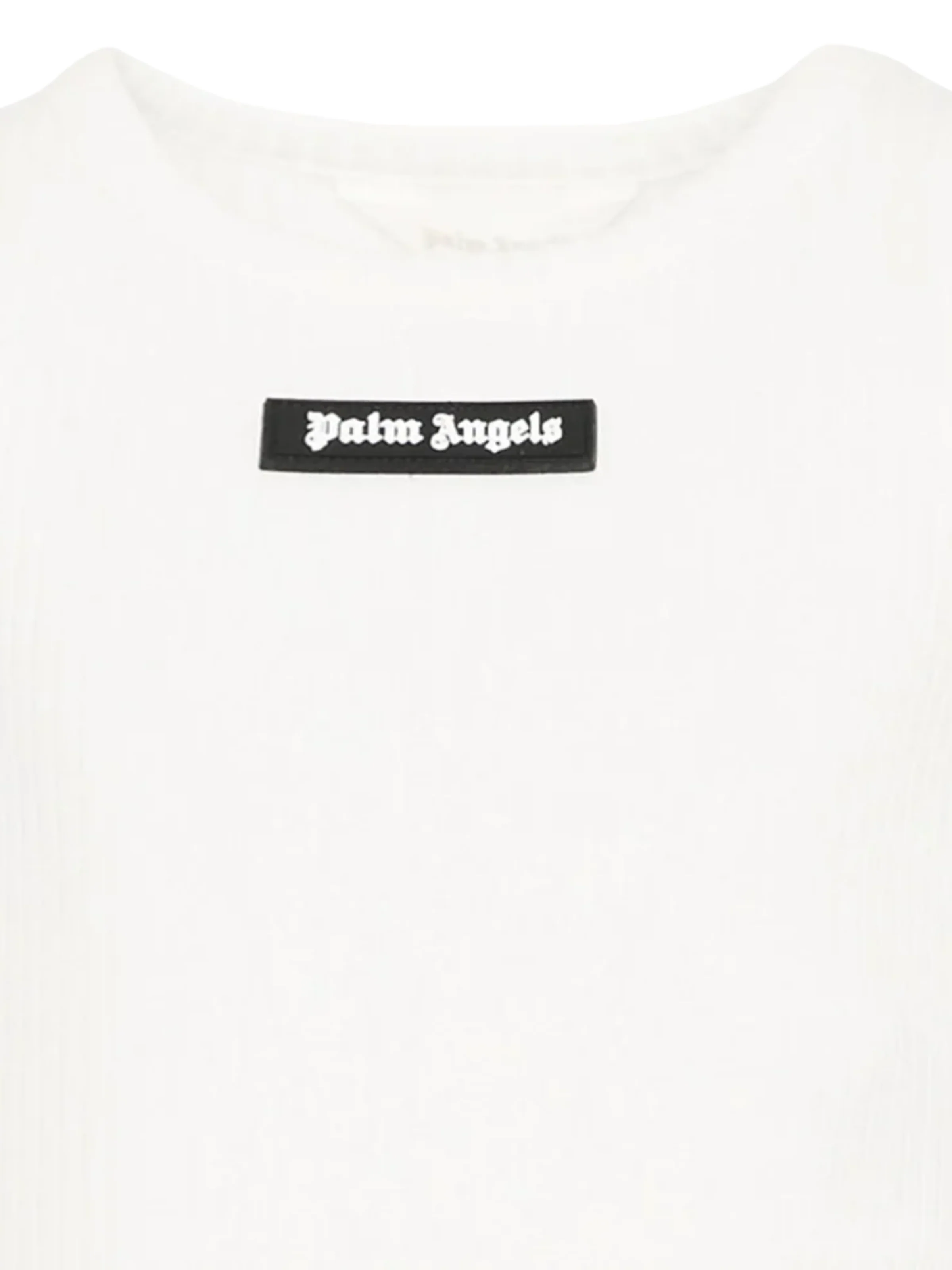 T-Shirt a giro maniche Palm Angels bianca con logo - Image 3