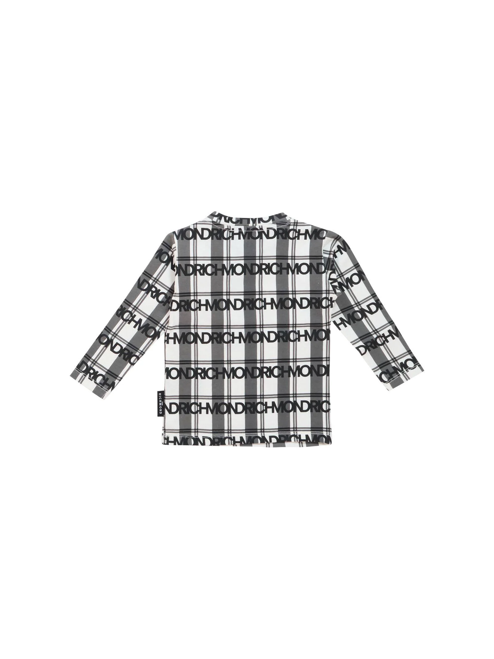 T-Shirt a maniche lunghe John Richmond fantasia scozzese - Image 2