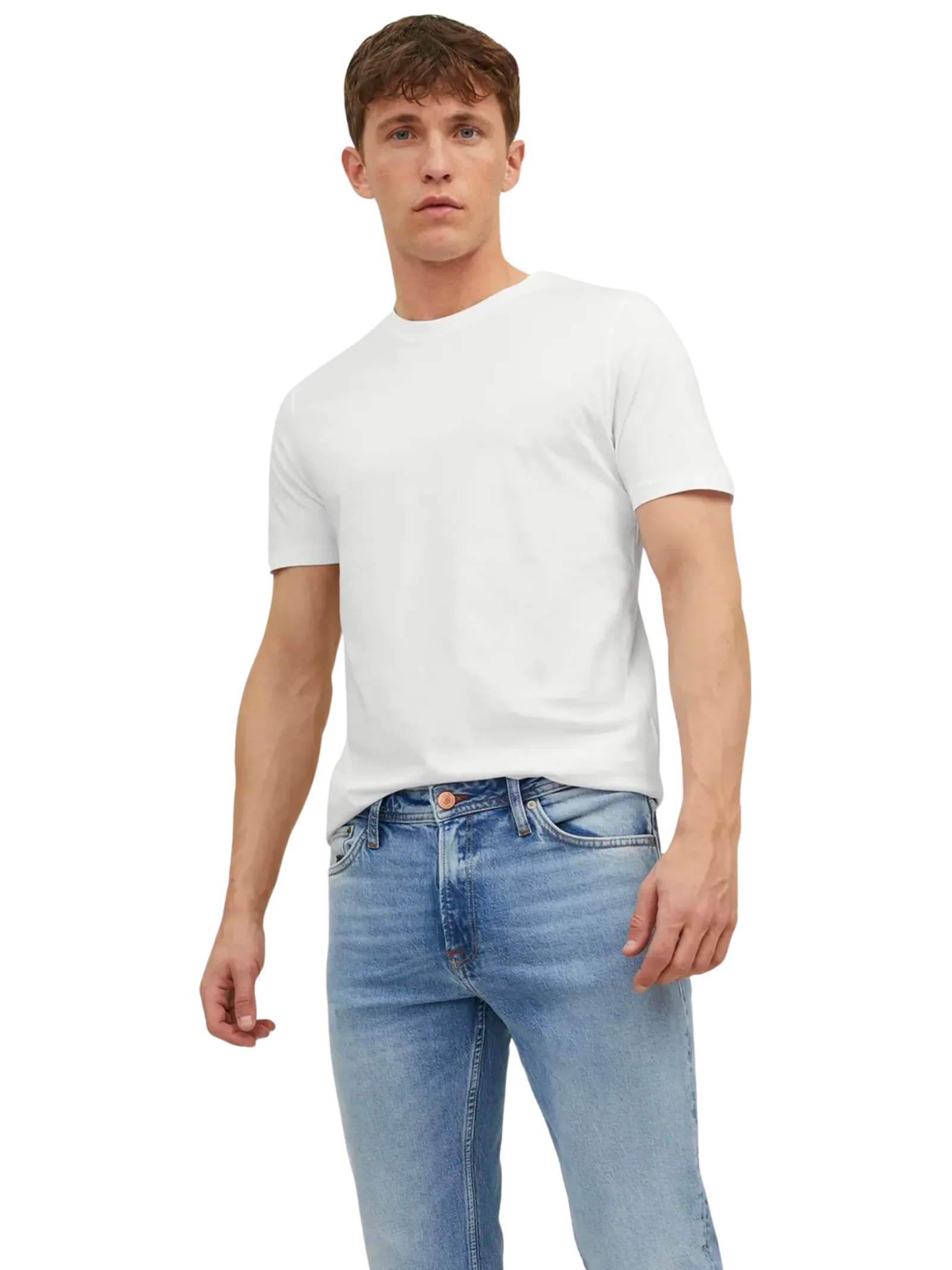T-Shirt a mezze maniche Jack & Jones bianca