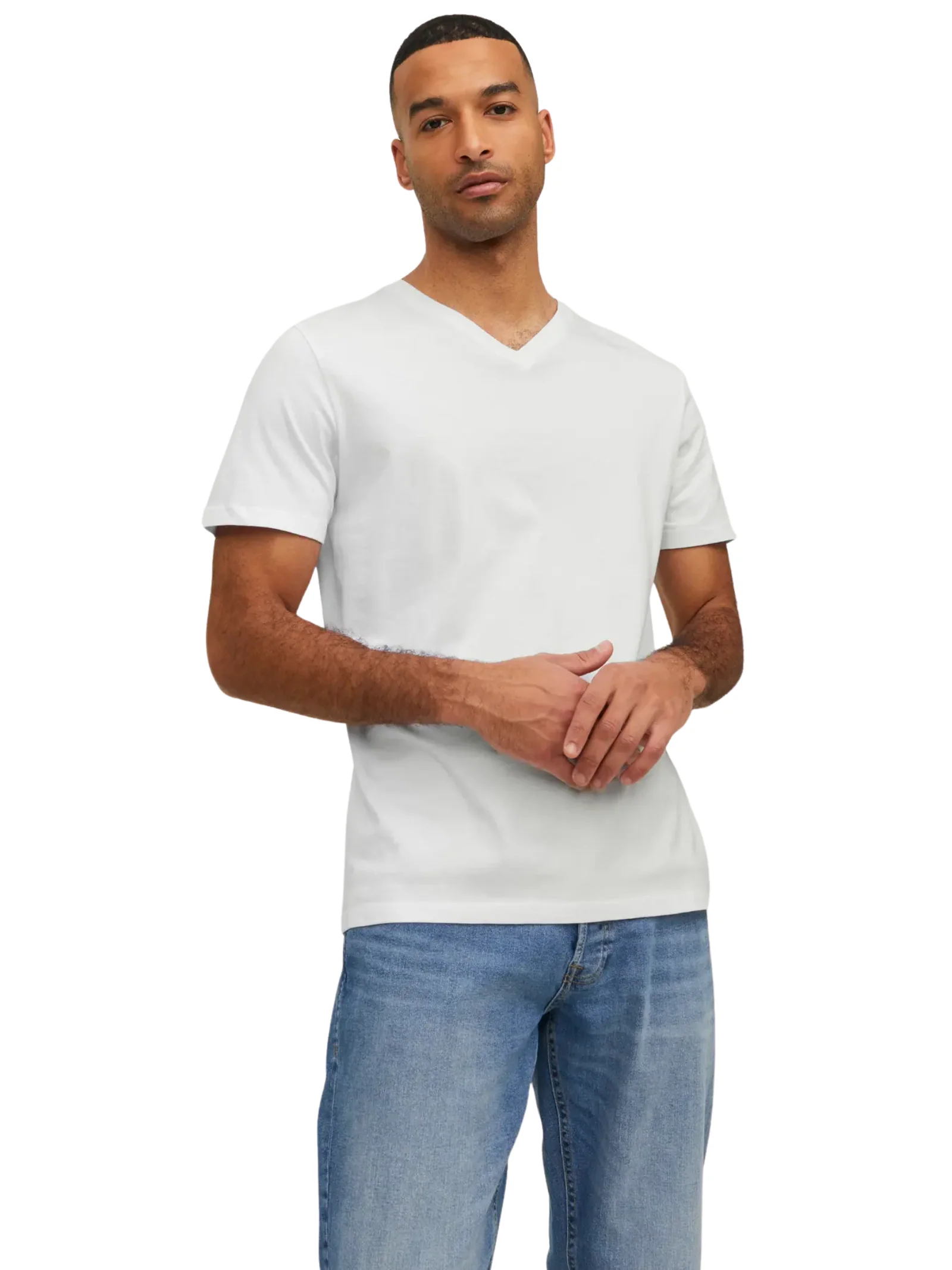 T-Shirt a mezze maniche Jack & Jones bianca
