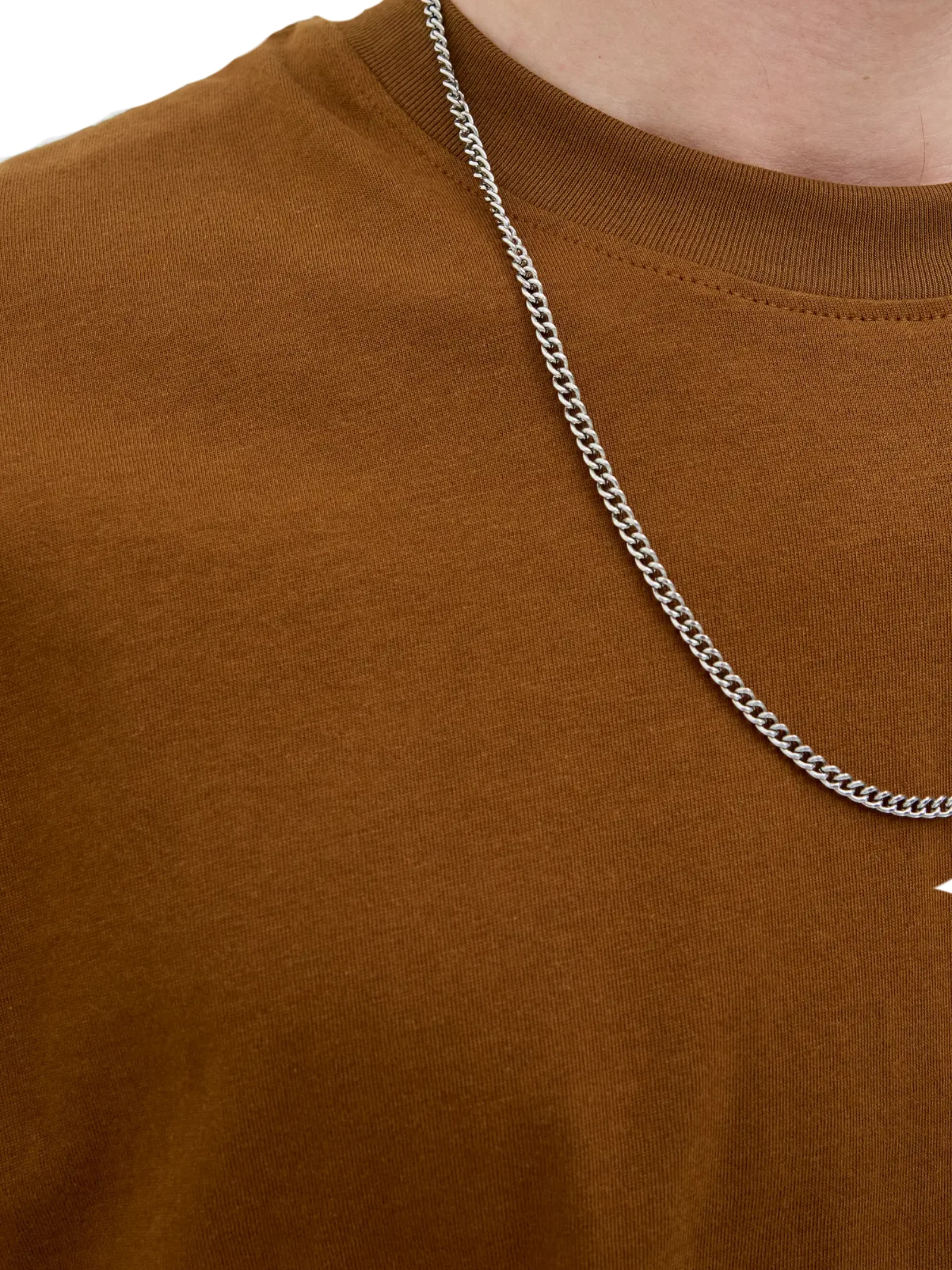 T-Shirt a mezze maniche Jack & Jones marrone oversize - Image 4