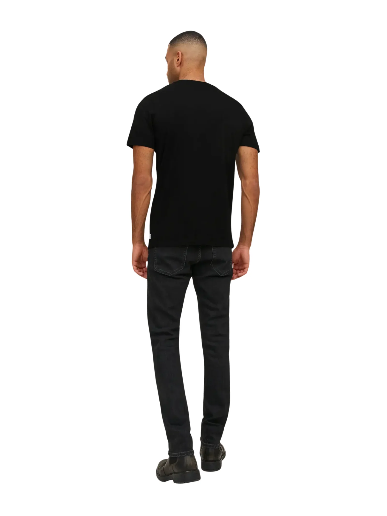 T-Shirt a mezze maniche Jack & Jones nera - Image 2