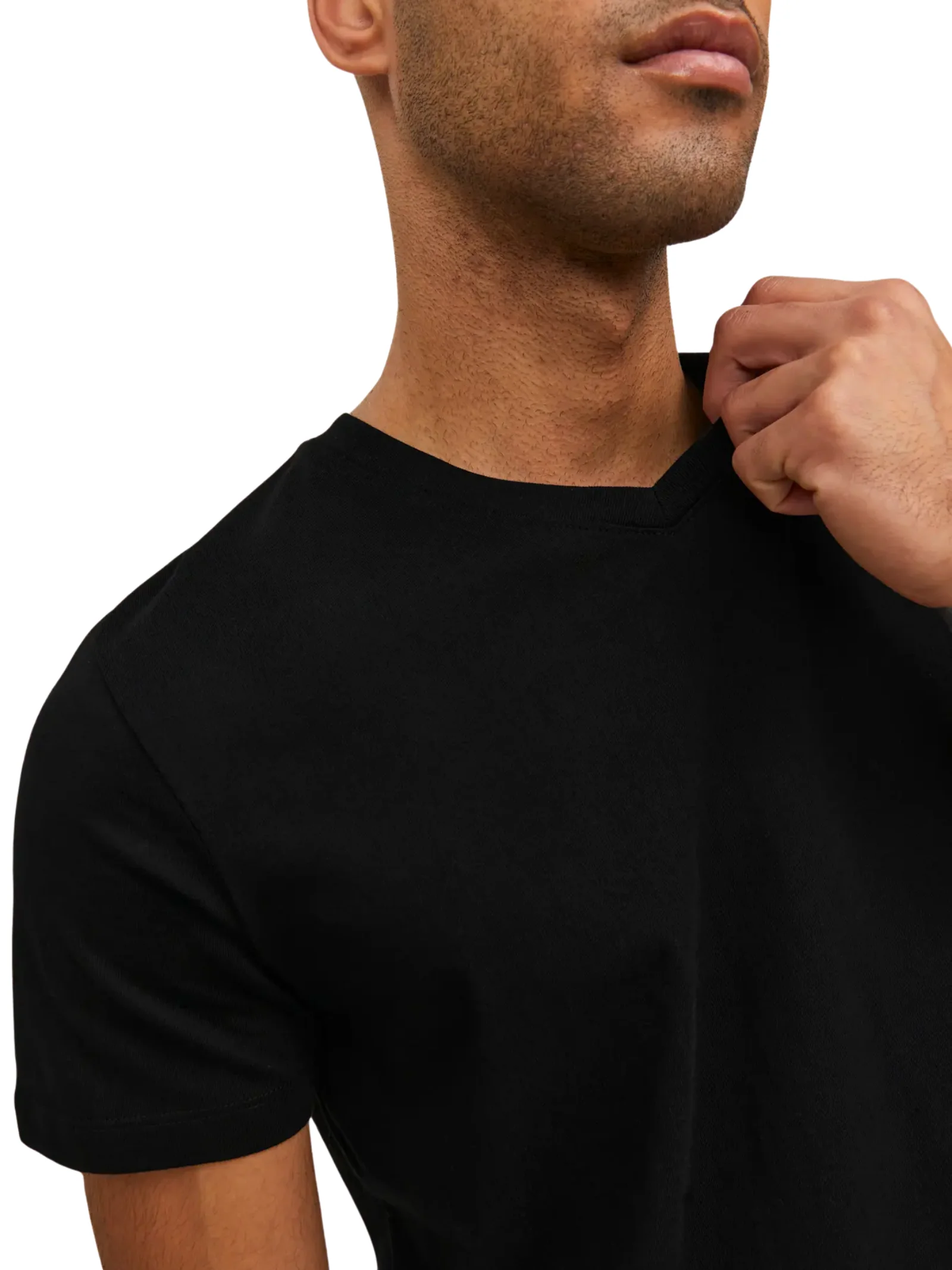 T-Shirt a mezze maniche Jack & Jones nera - Image 3