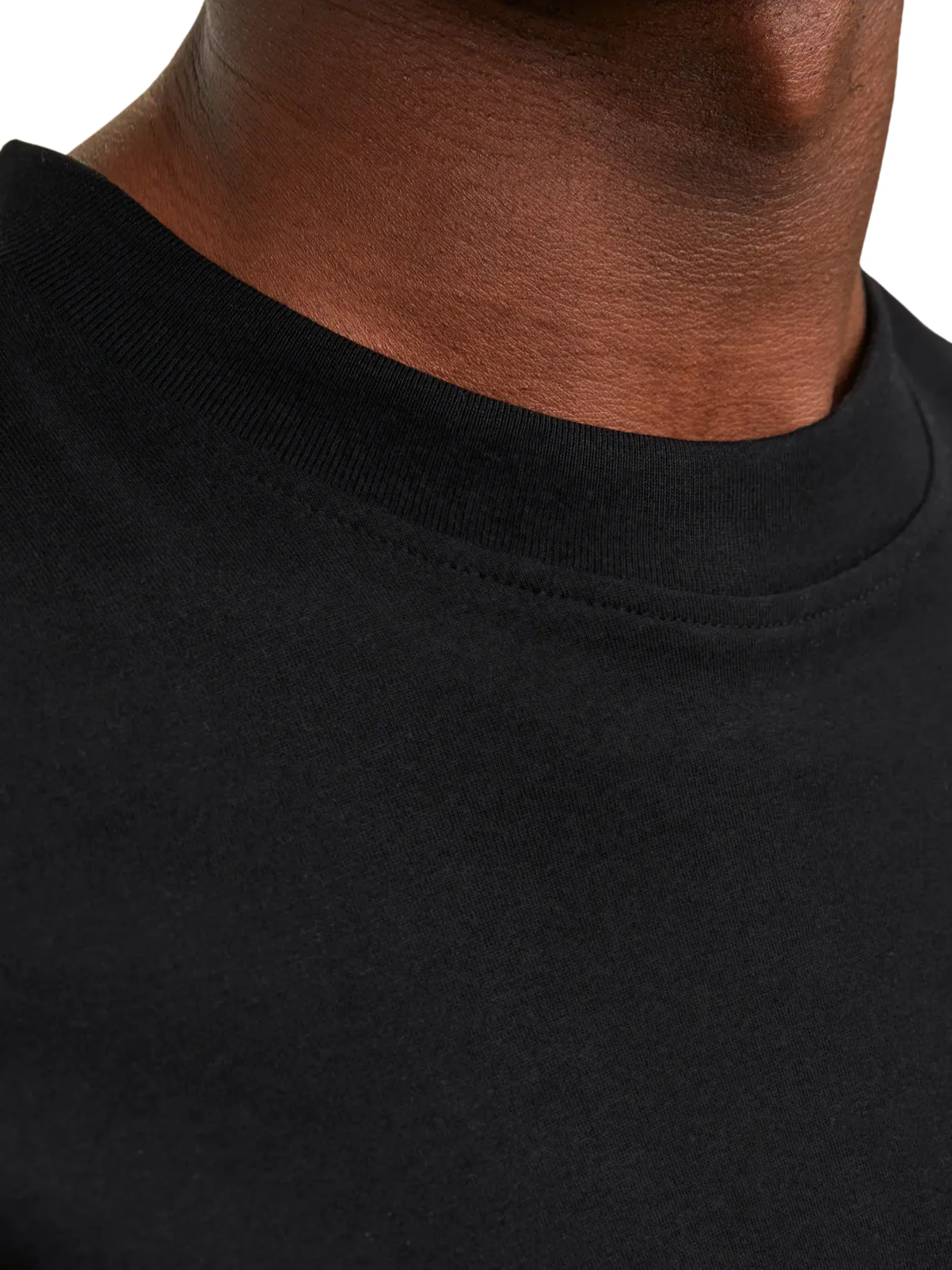 T-Shirt a mezze maniche Jack & Jones nera oversize - Image 4