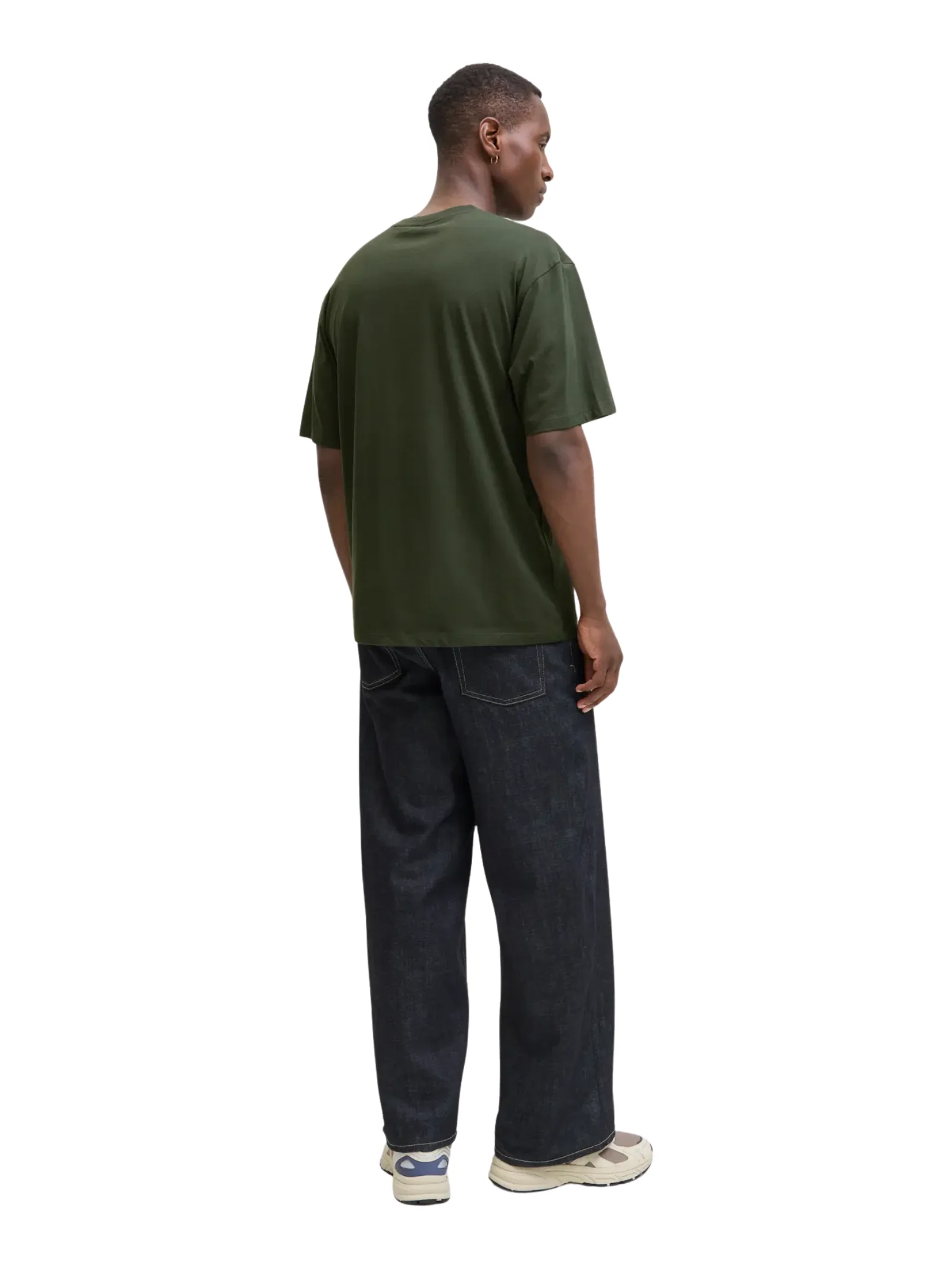 T-Shirt a mezze maniche Jack & Jones verde oversize - Image 2