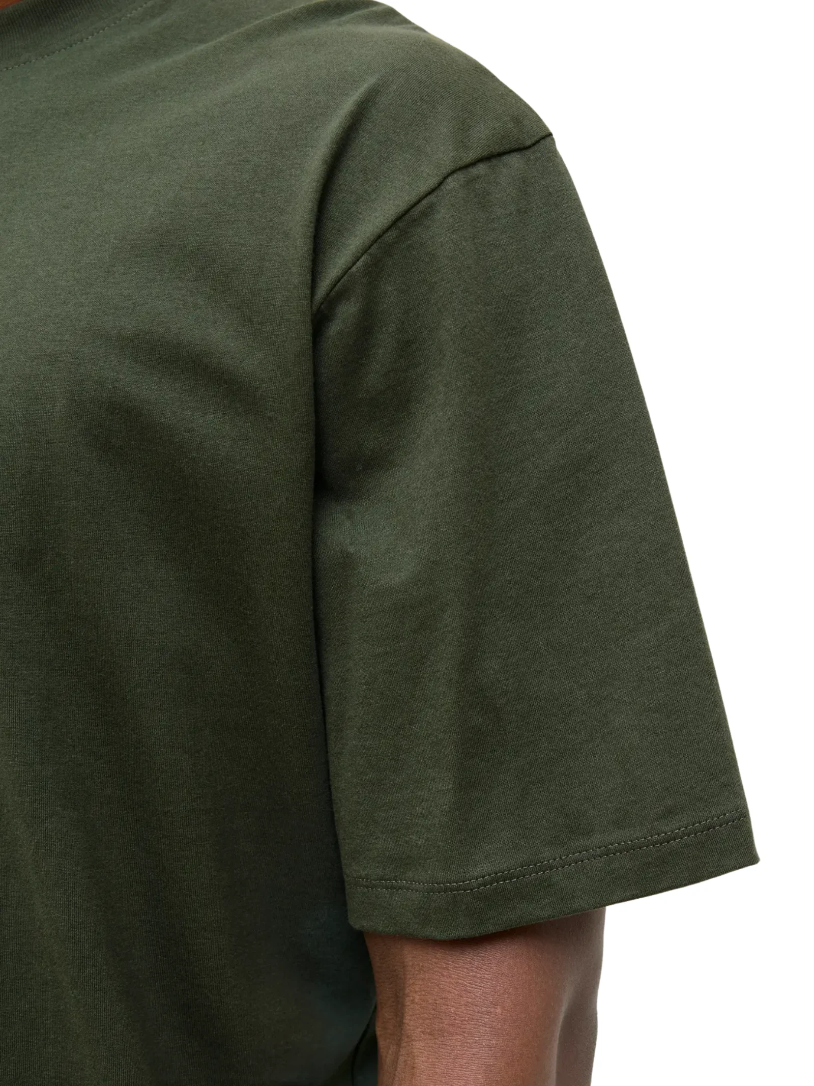 T-Shirt a mezze maniche Jack & Jones verde oversize - Image 3