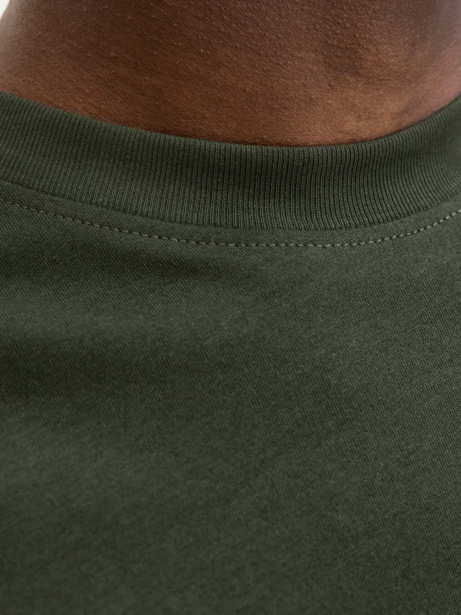 T-Shirt a mezze maniche Jack & Jones verde oversize - Image 4