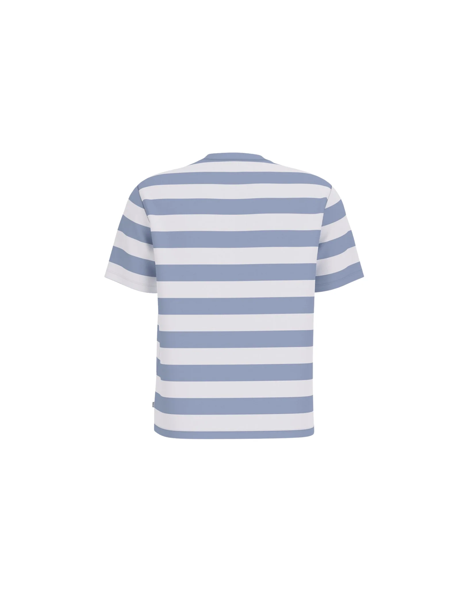T-Shirt a righe Guess bianco e azzurro - Image 2